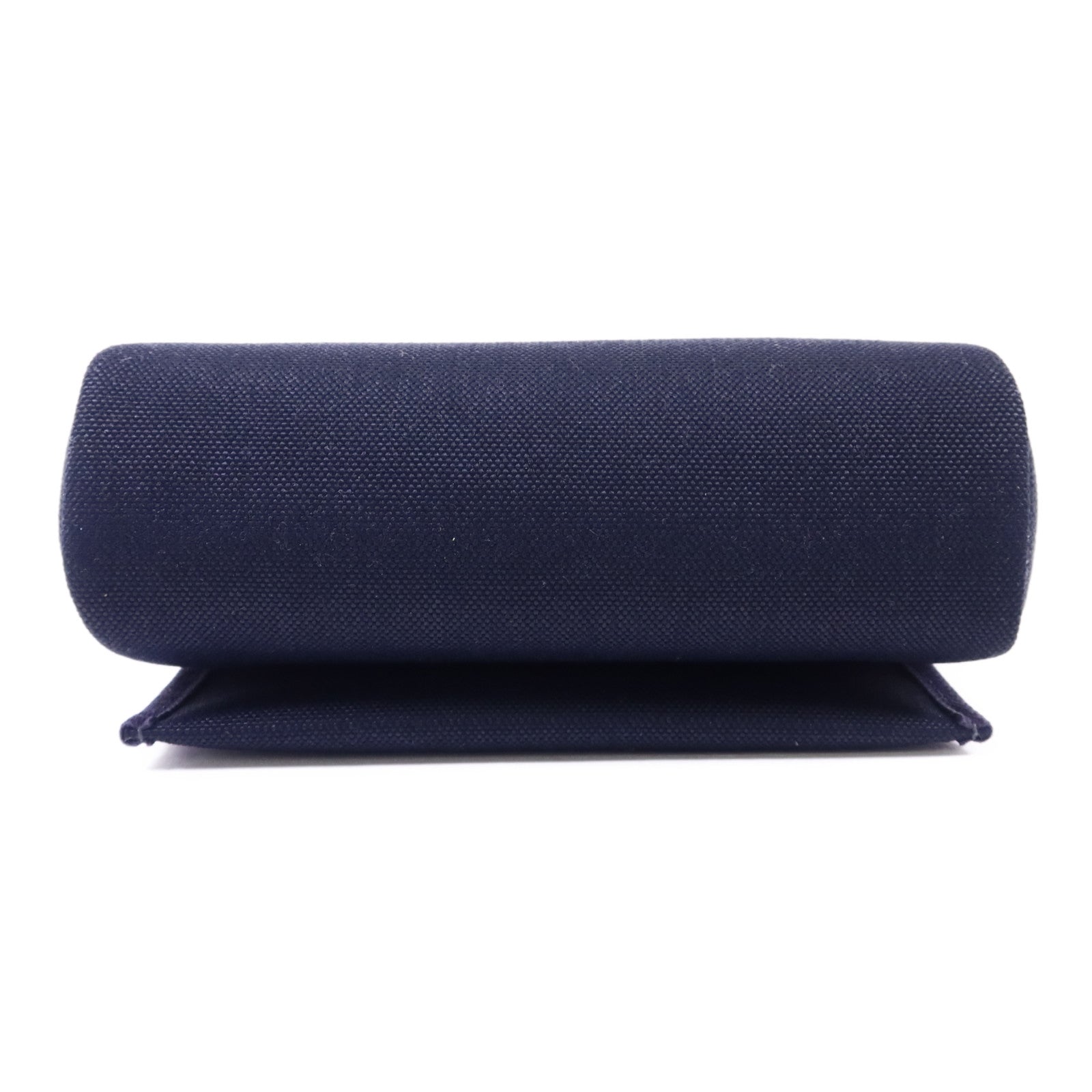 HERMES Toile H帆布Mini Herbag金扣肩背袋Bleu Indigo