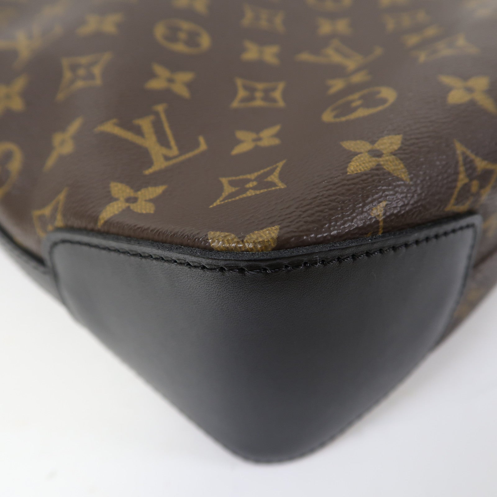 LOUIS VUITTON Monogram Macassar Torres銀扣肩背袋啡色