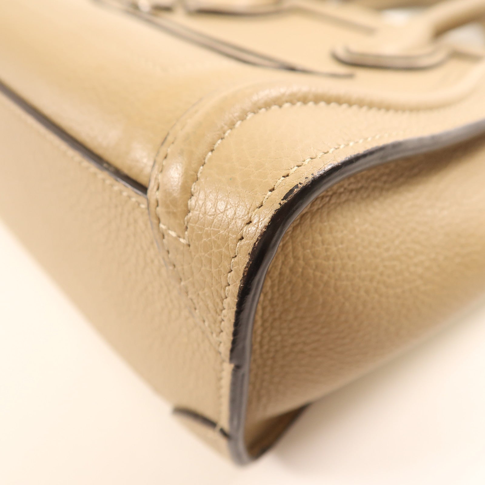 CELINE 【激減優惠】牛皮皮革Nano Luggage金扣手挽肩背兩用袋