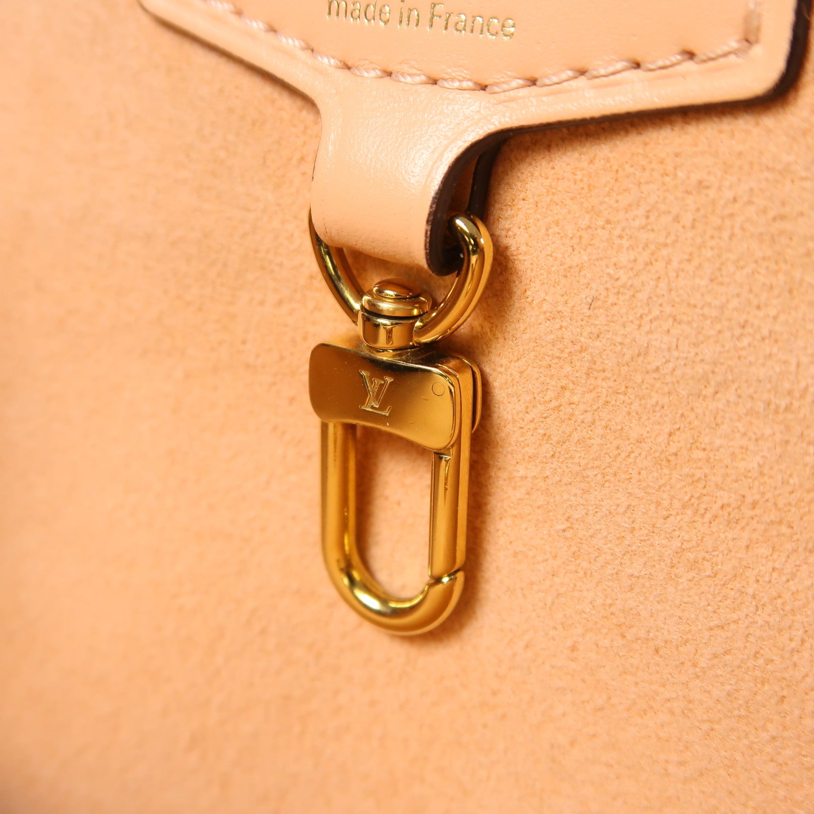 LOUIS VUITTON Damier Belmont NV PM金扣手挽肩背兩用袋