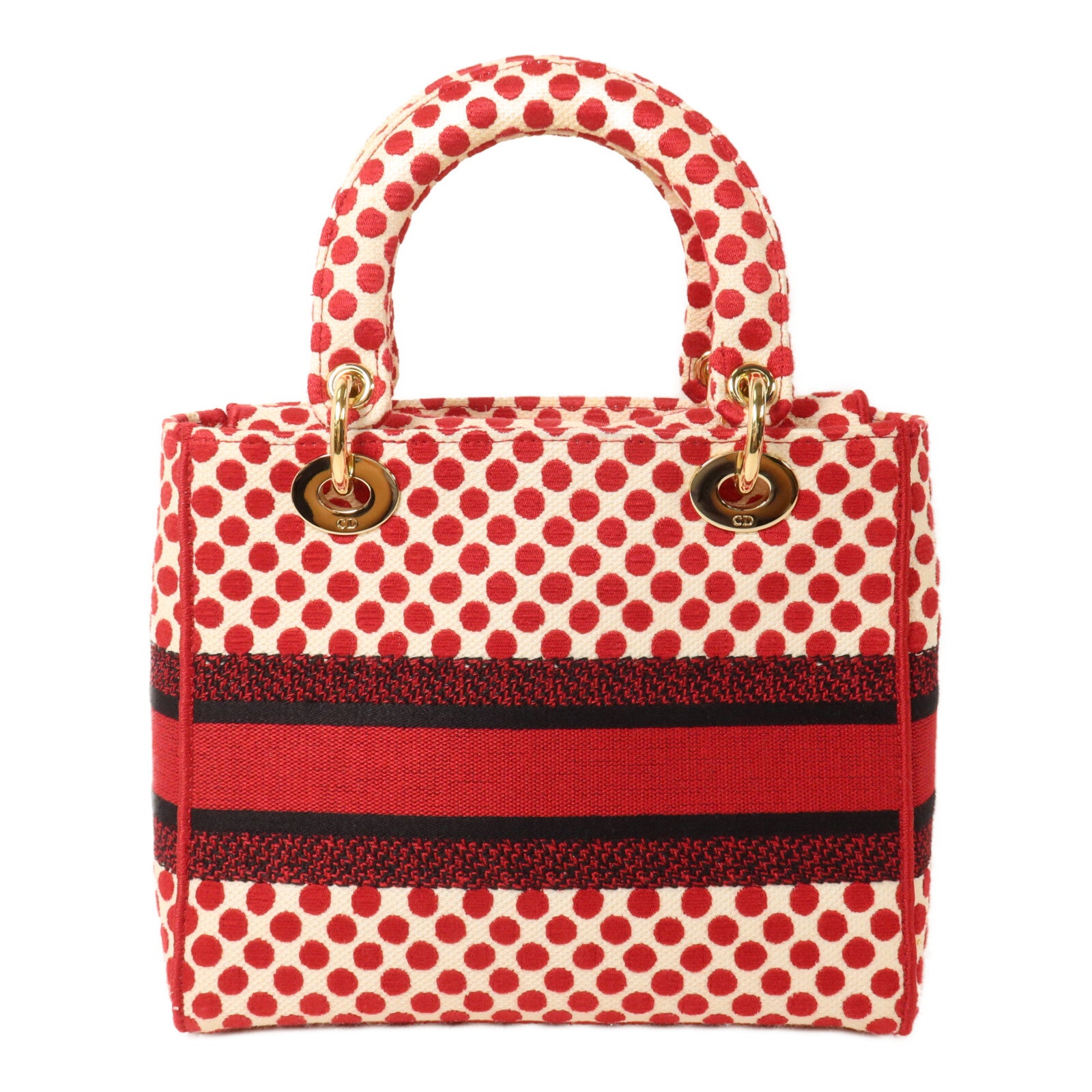 Dior 帆布Polkadot Dioramour Lady D-Lite Bag手挽肩背兩用袋