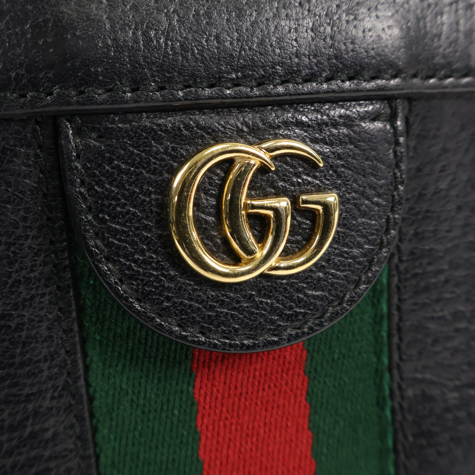 GUCCI 牛皮皮革Ophidia GG金扣鏈帶肩背袋