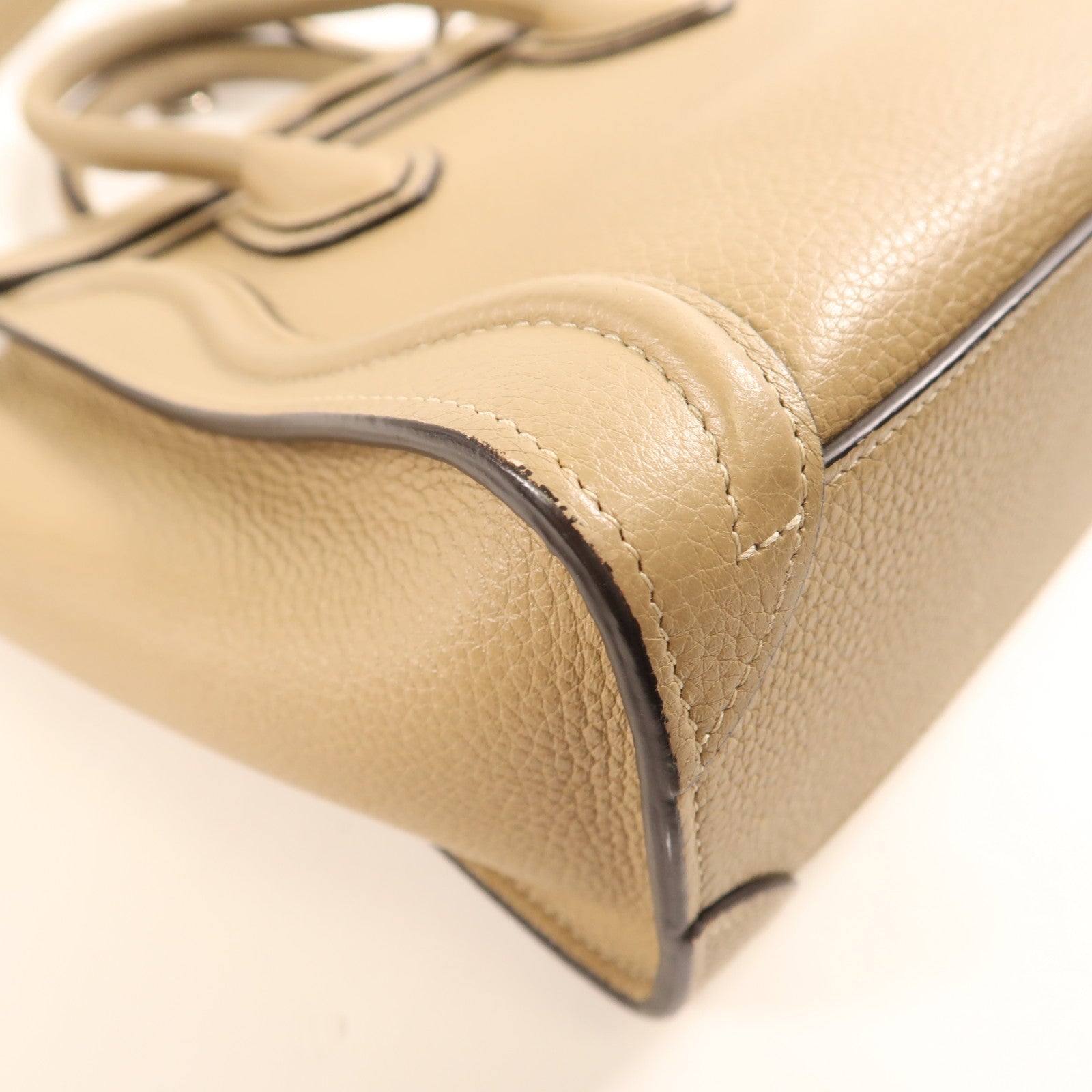 CELINE 【激減優惠】牛皮皮革Nano Luggage金扣手挽肩背兩用袋