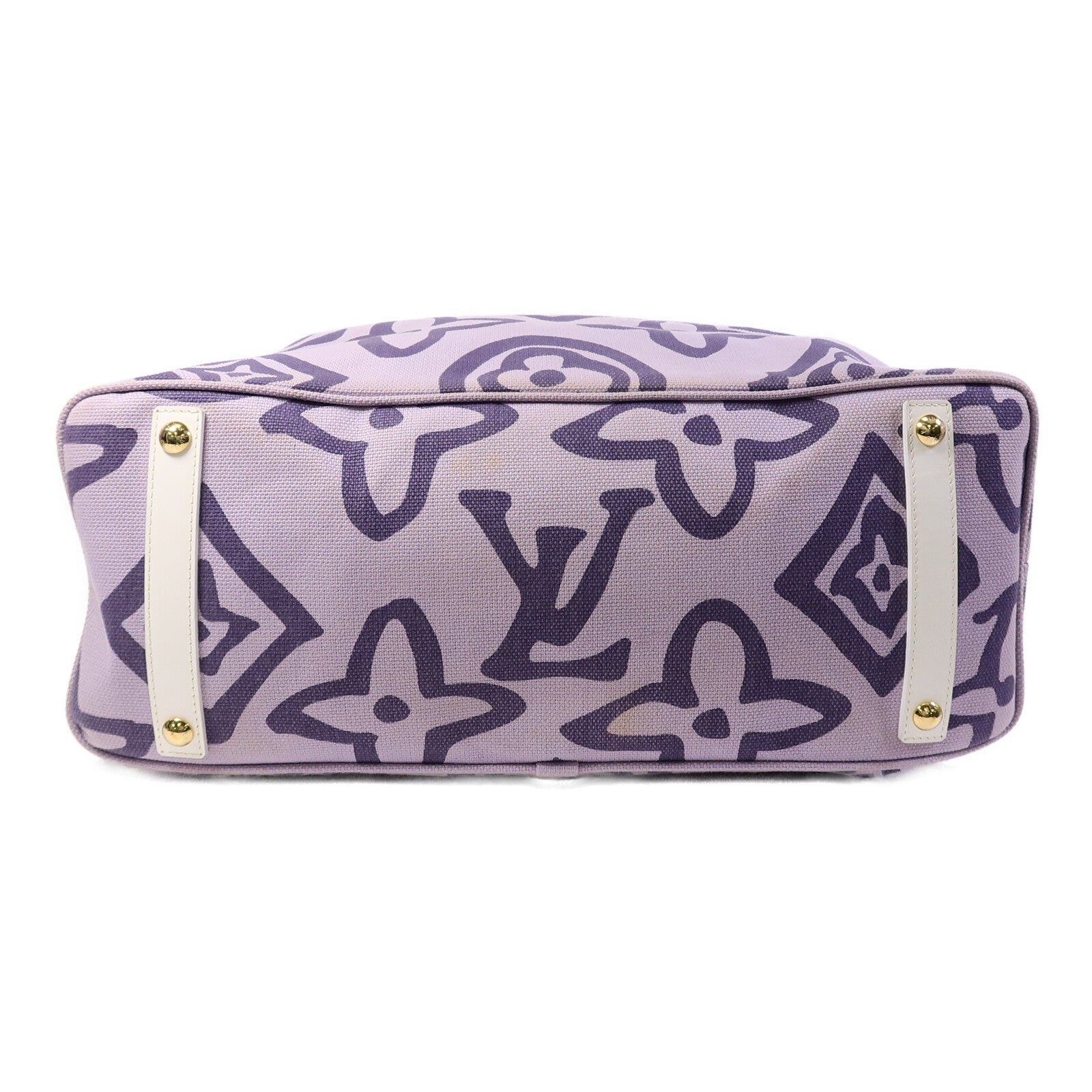 LOUIS VUITTON 帆布Tahitienne GM Lilac手挽袋