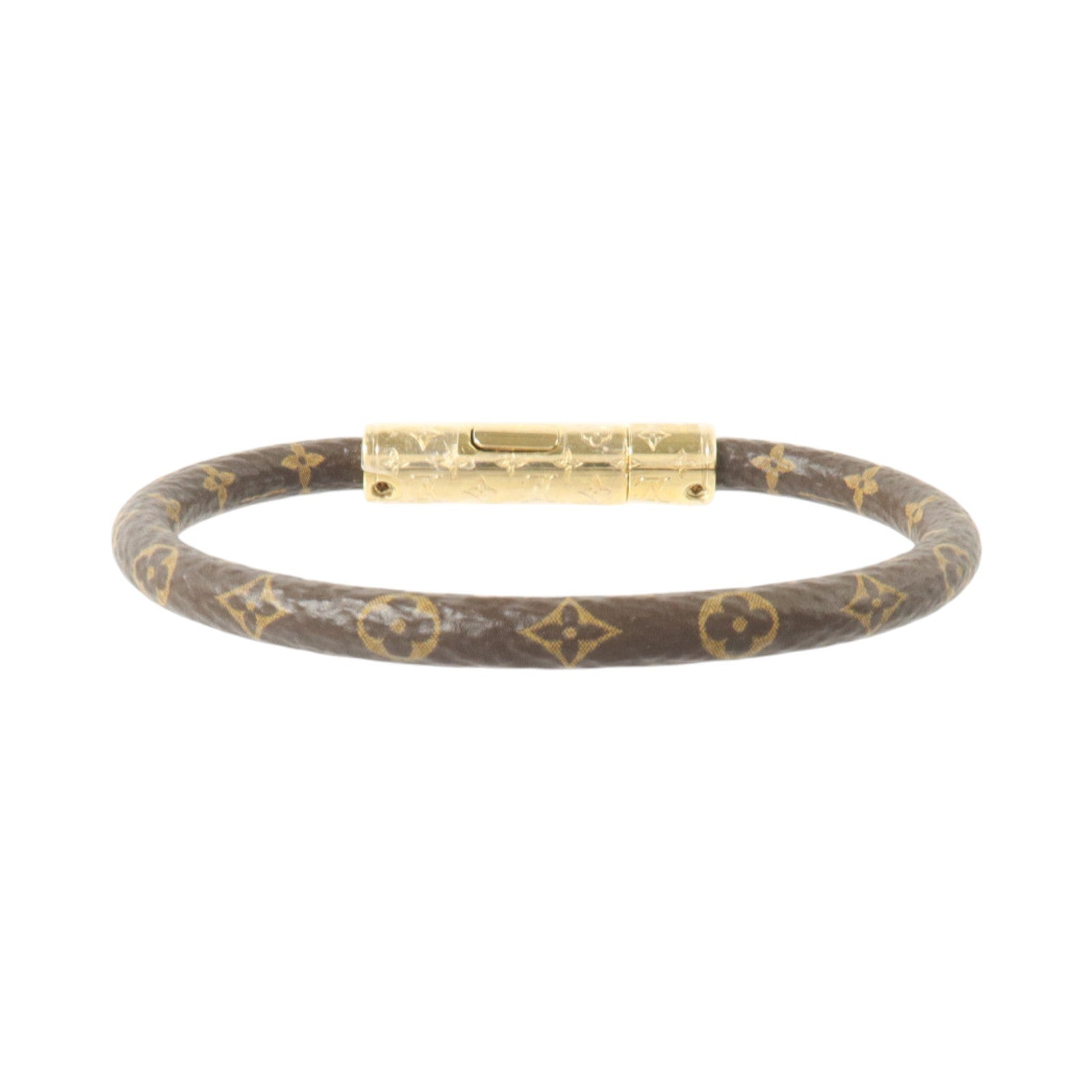 LOUIS VUITTON Monogram Confidential Bracelet金扣手鏈