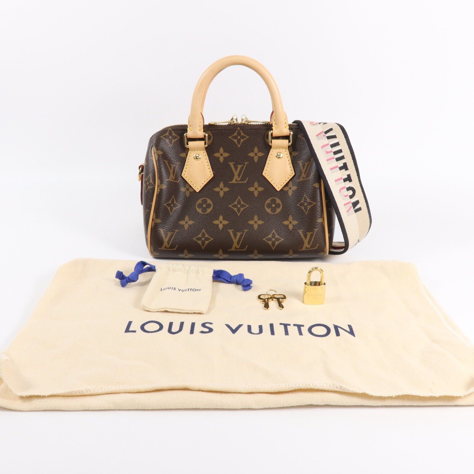LOUIS VUITTON Monogram Speedy Bandouliere 20手挽肩背兩用袋