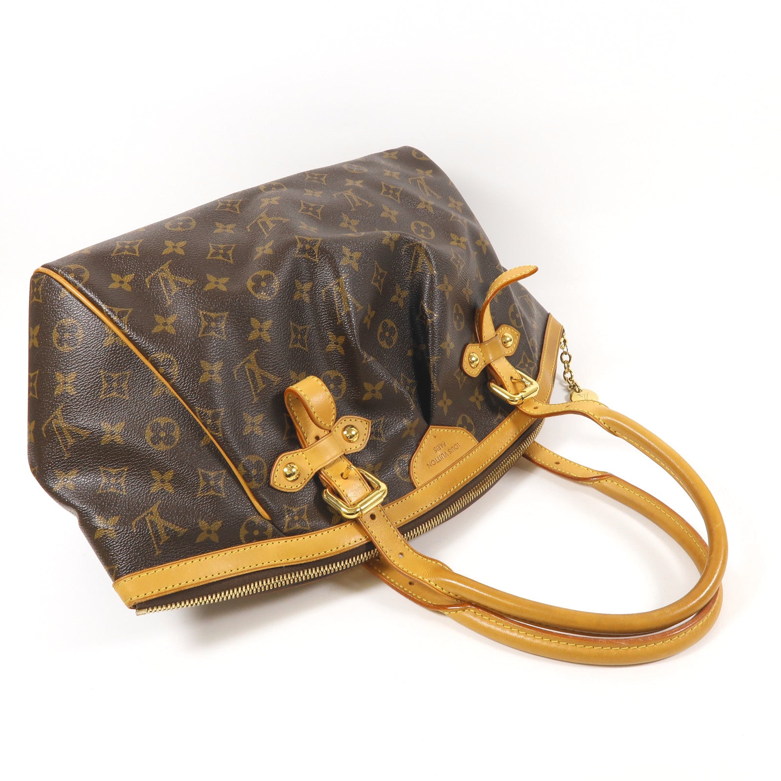 LOUIS VUITTON LV GHW Tivoli GM Shoulder Bag M40144 Monogram Brown