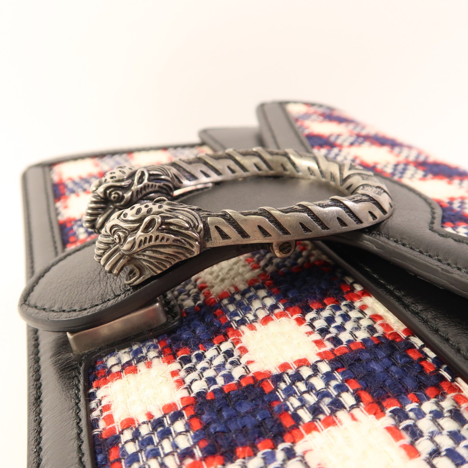 GUCCI Tweed Dionysus鏈帶肩背袋