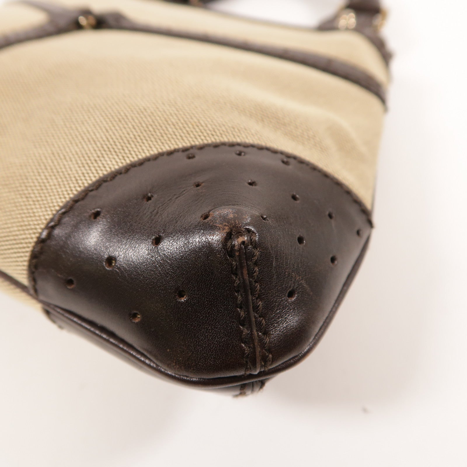 GUCCI 帆布2 Way Shoulder銀扣手挽肩背兩用袋