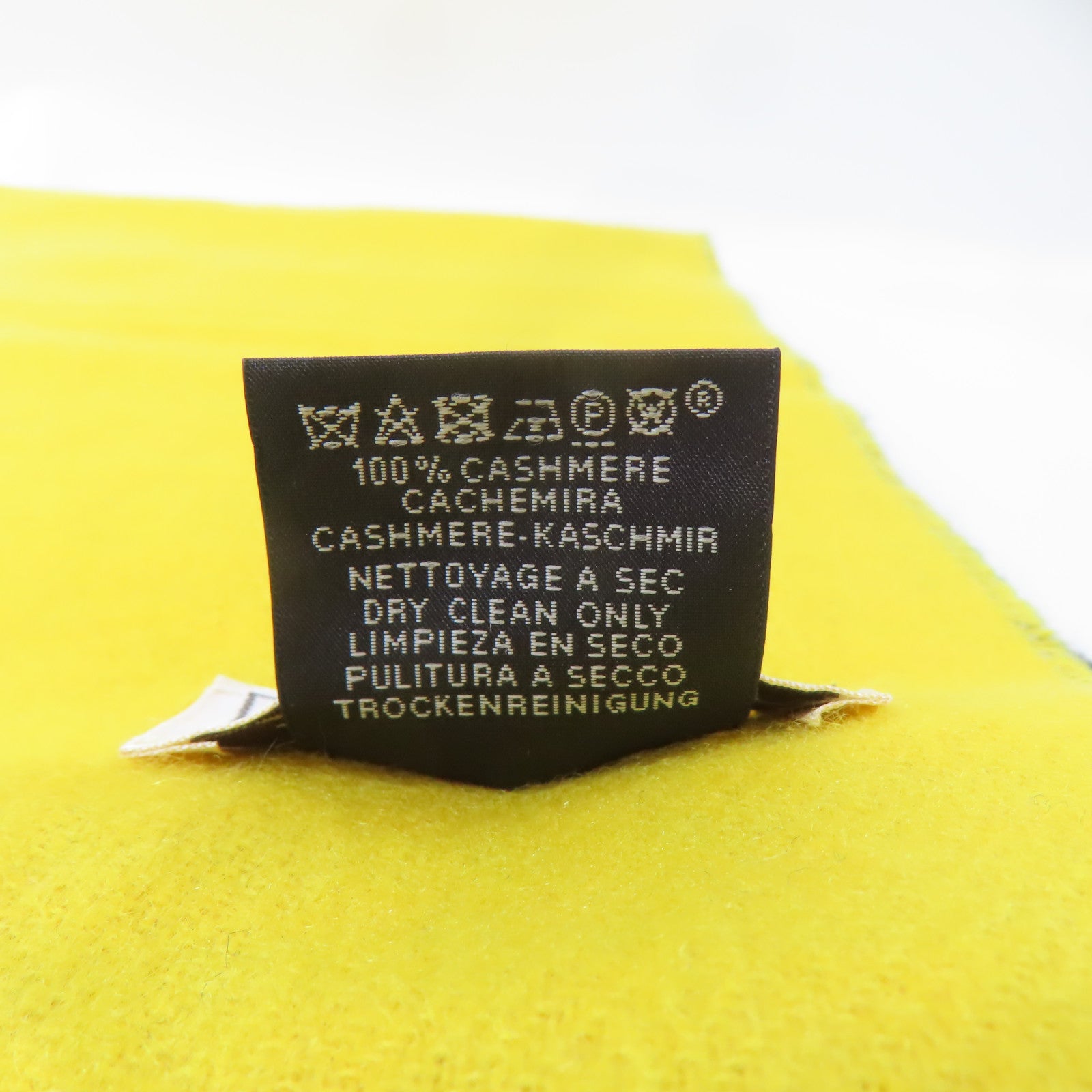 HERMES 羊絨Scarf頸巾藍色/黃色/灰色