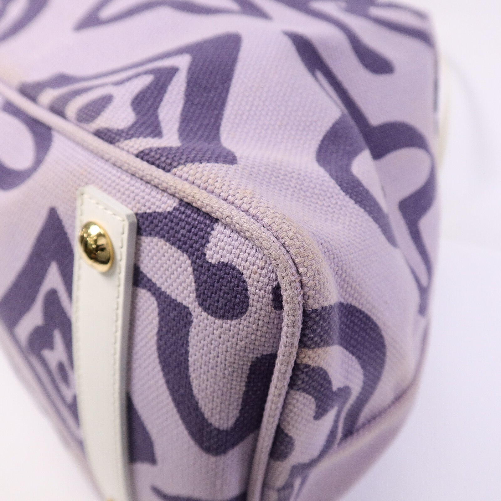 LOUIS VUITTON 帆布Tahitienne GM Lilac手挽袋