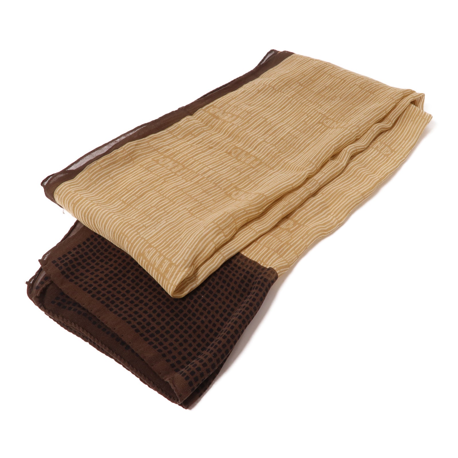 FENDI 絲質Scarf絲巾啡色
