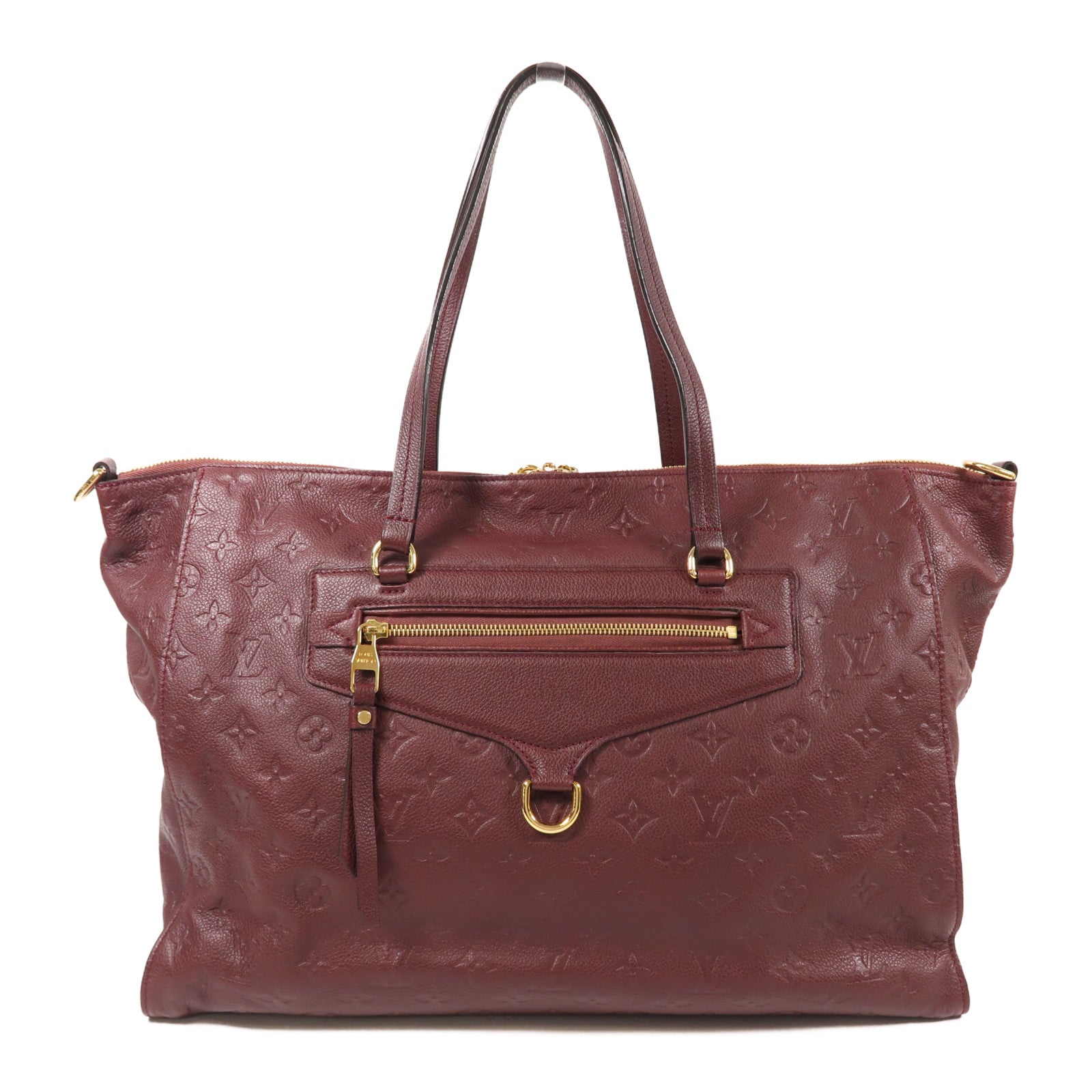 LOUIS VUITTON Monogram Empreinte Lumineuse PM金扣手挽肩背兩用袋