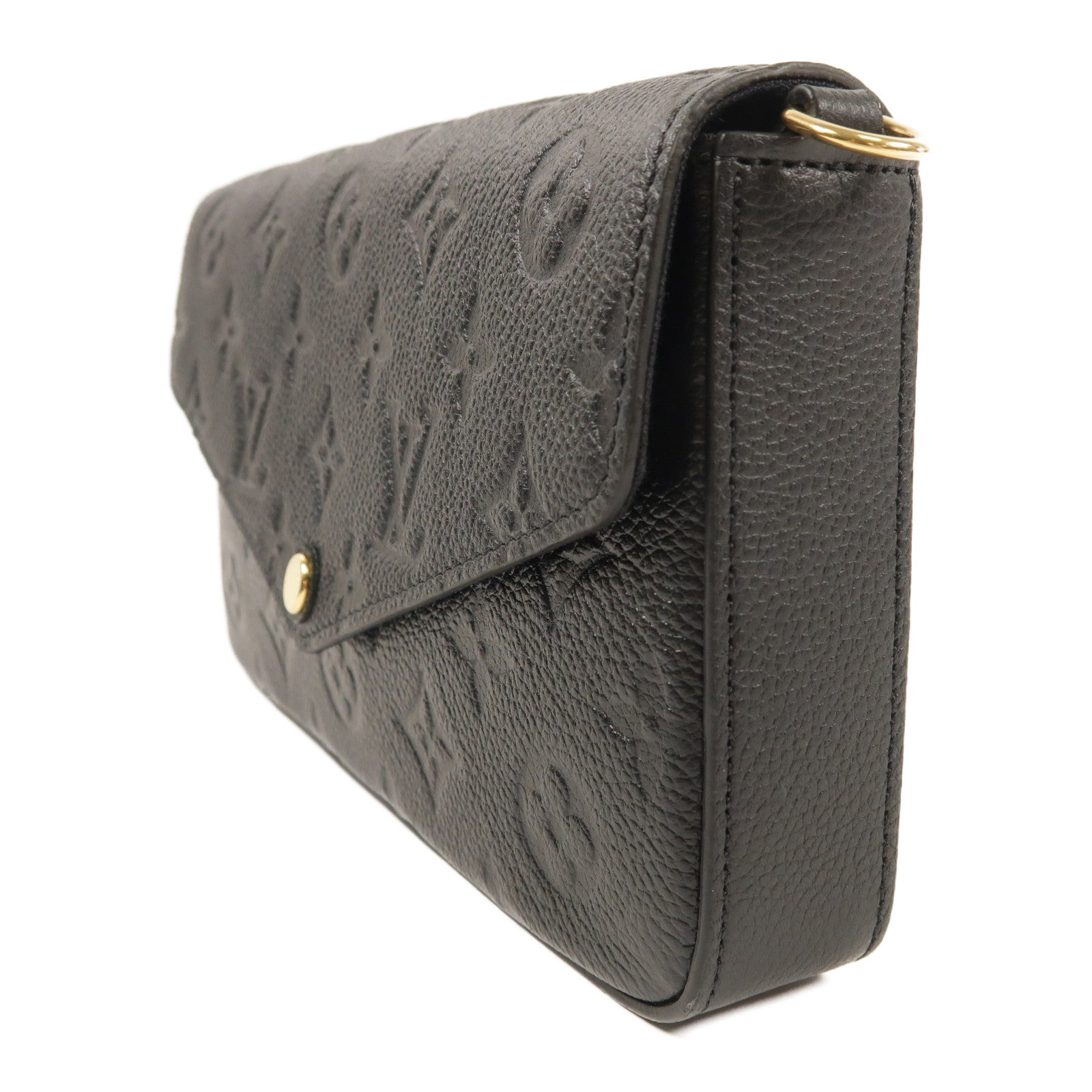 LOUIS VUITTON Monogram Empreinte Felicie Pochette金扣肩背袋
