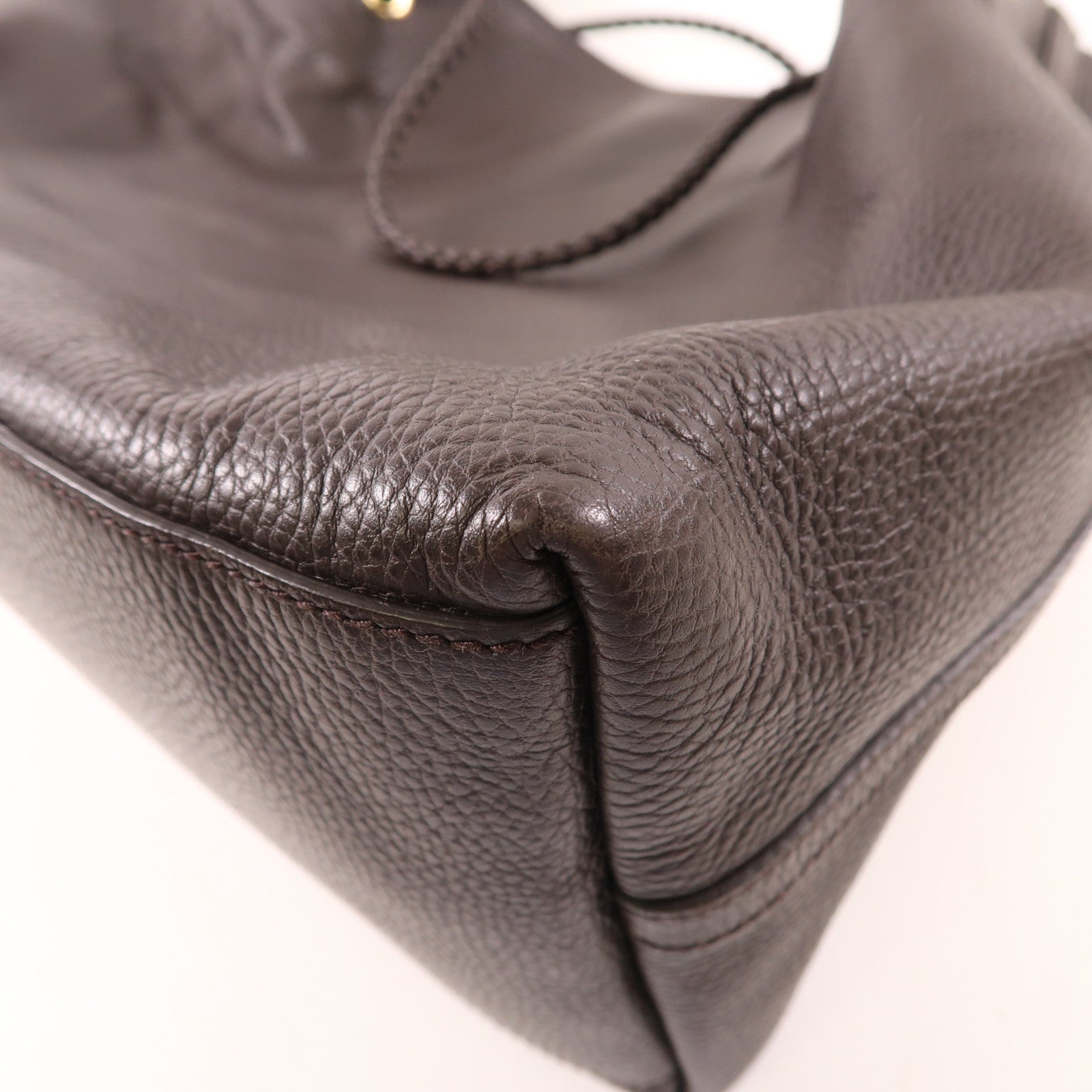 GUCCI 牛皮皮革Tote Bag金扣肩背袋