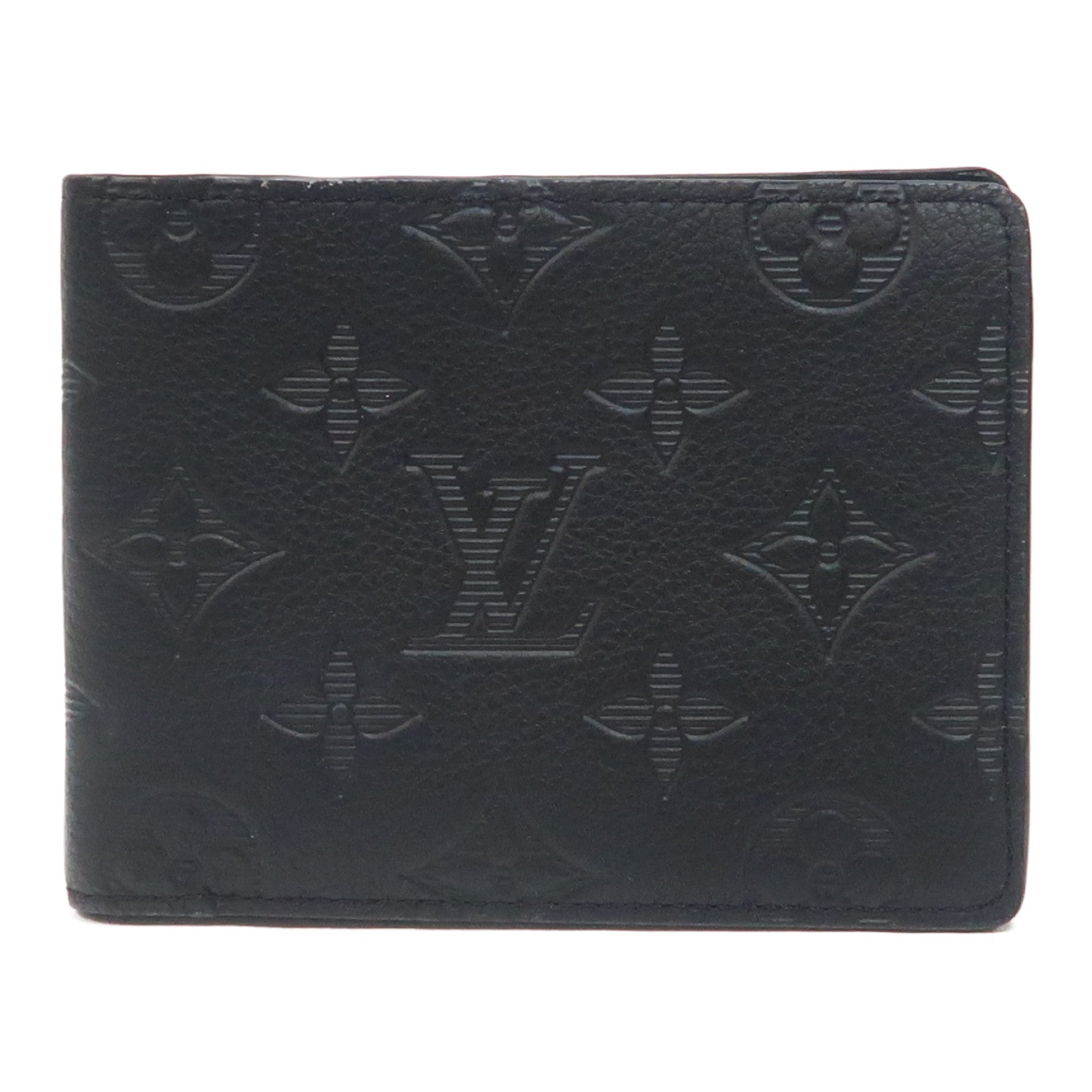 LOUIS VUITTON Monogram Shadow Multiple Wallet錢包黑色