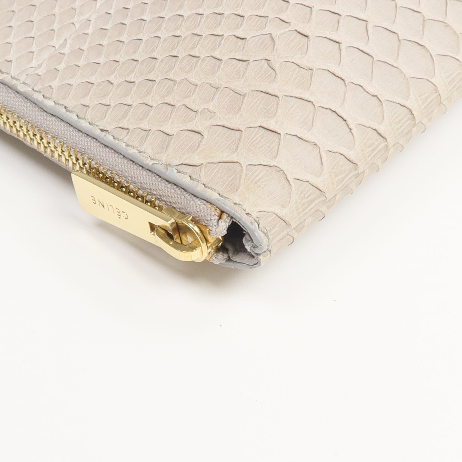 CELINE 蛇皮/牛皮皮革Python Solo Clutch手拿包