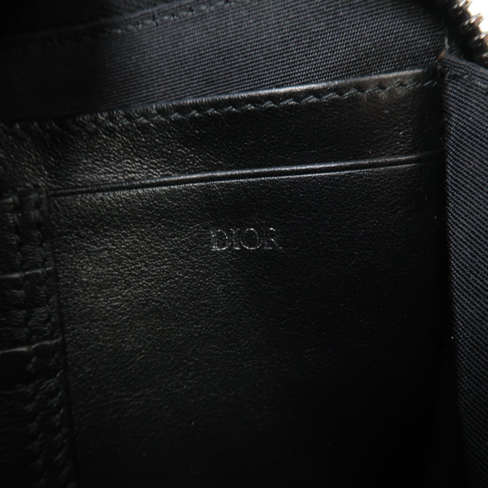Dior 【激減優惠】帆布Oblique銀扣肩背袋黑色