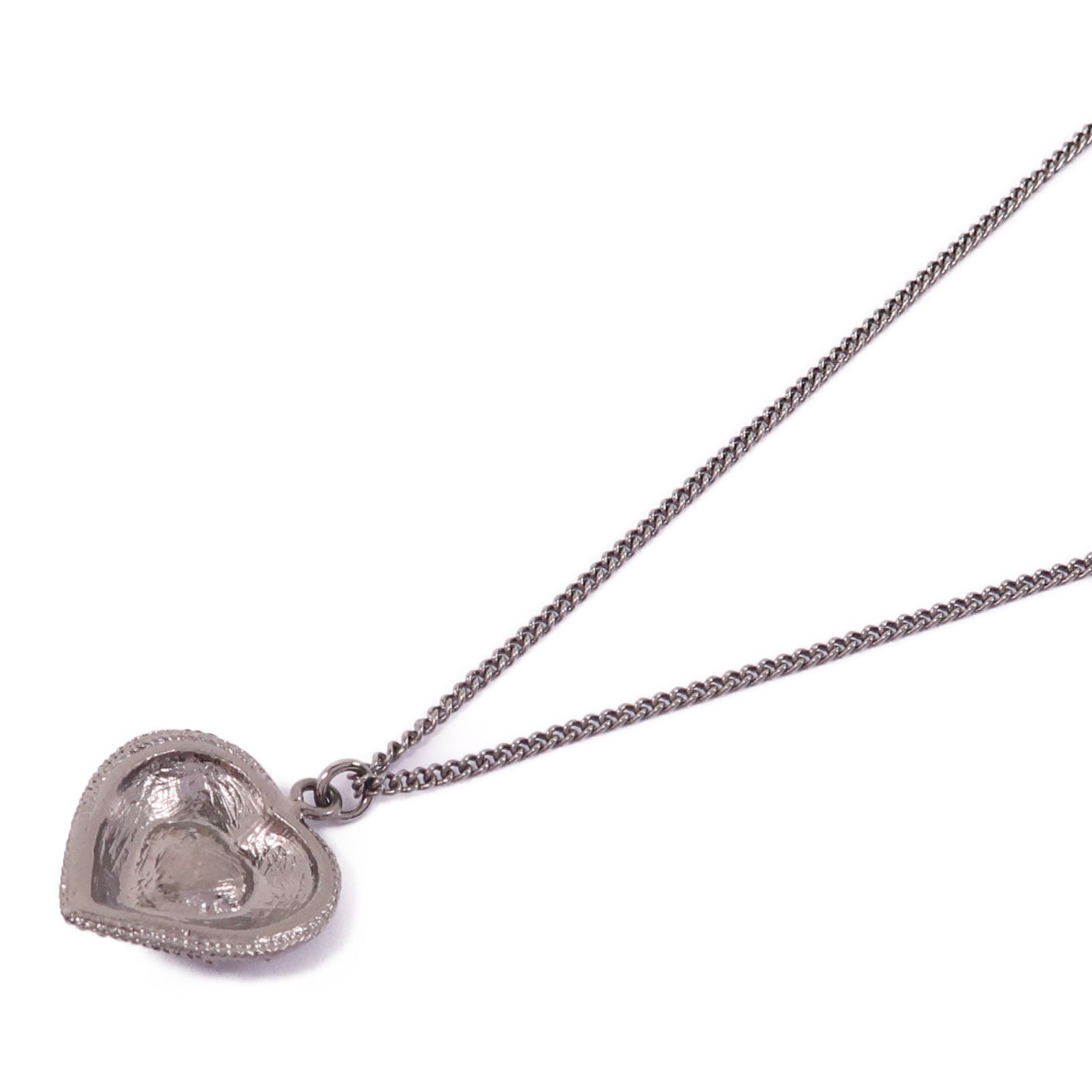 CHANEL 金屬Necklace項鍊銀色/黑色