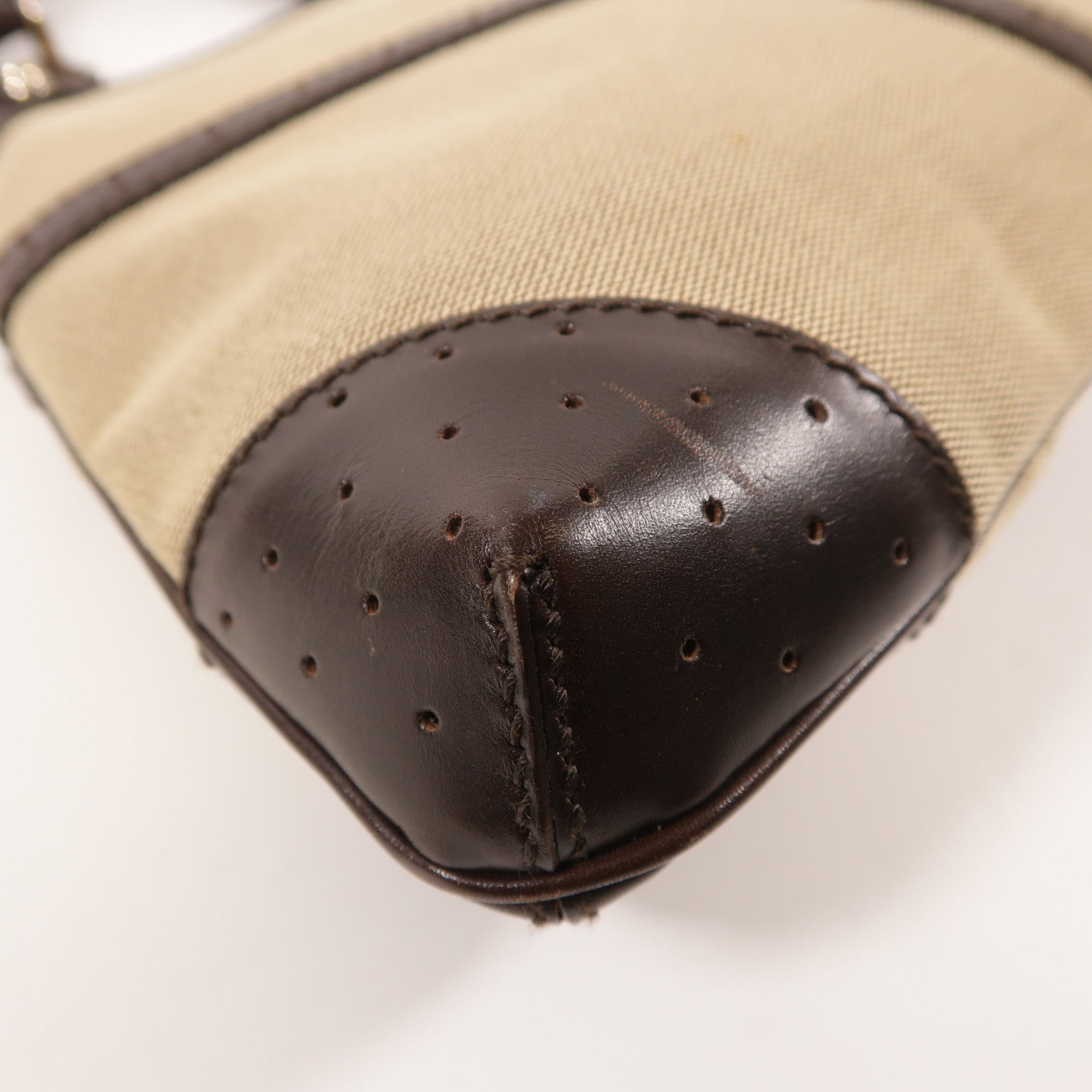 GUCCI 帆布2 Way Shoulder銀扣手挽肩背兩用袋
