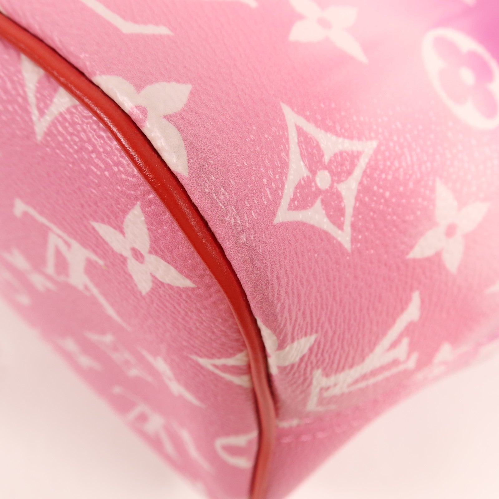 LOUIS VUITTON Monogram Escale Neverfull MM銀扣肩背袋/手挽袋