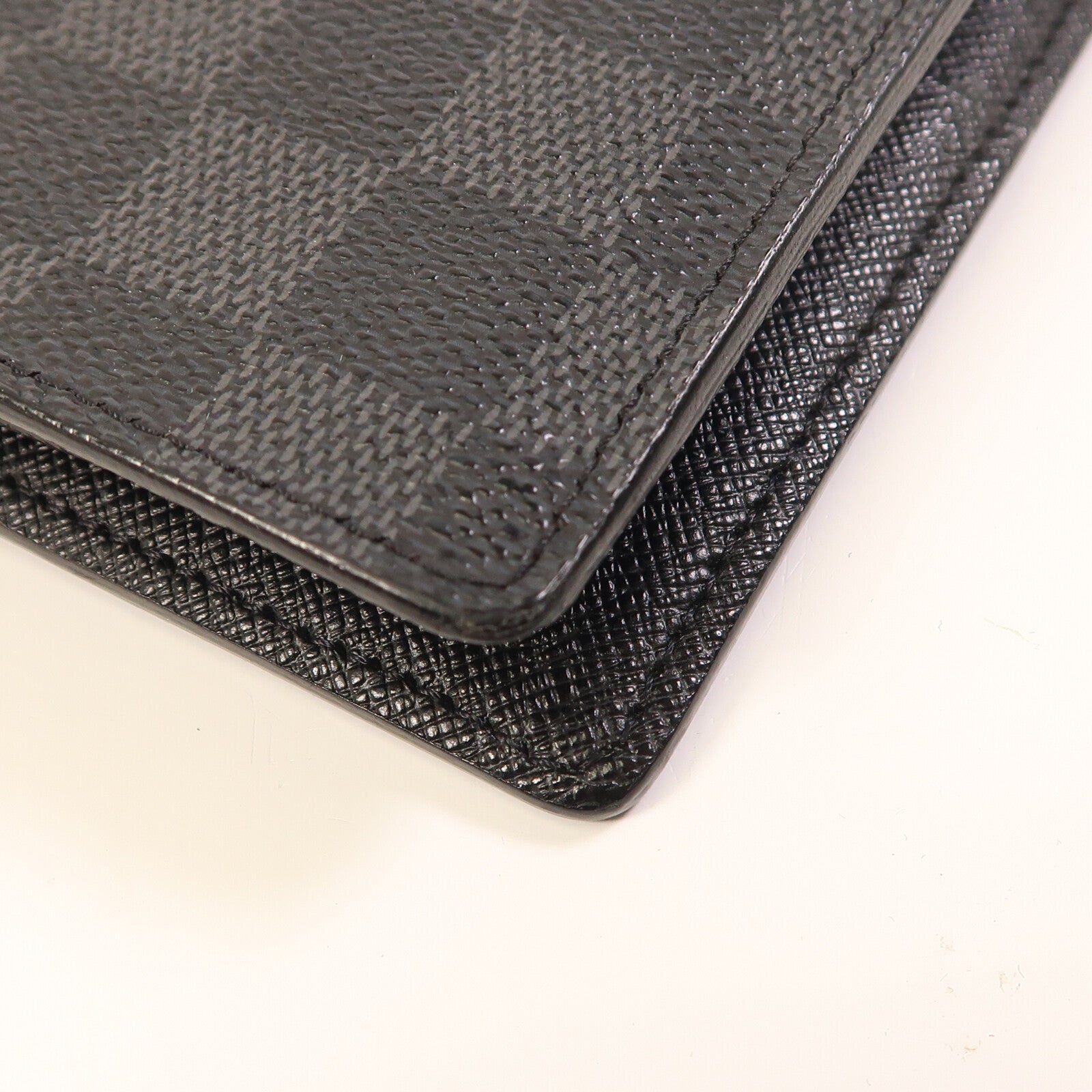 LOUIS VUITTON Damier Graphite Brazza Wallet銀扣長錢包