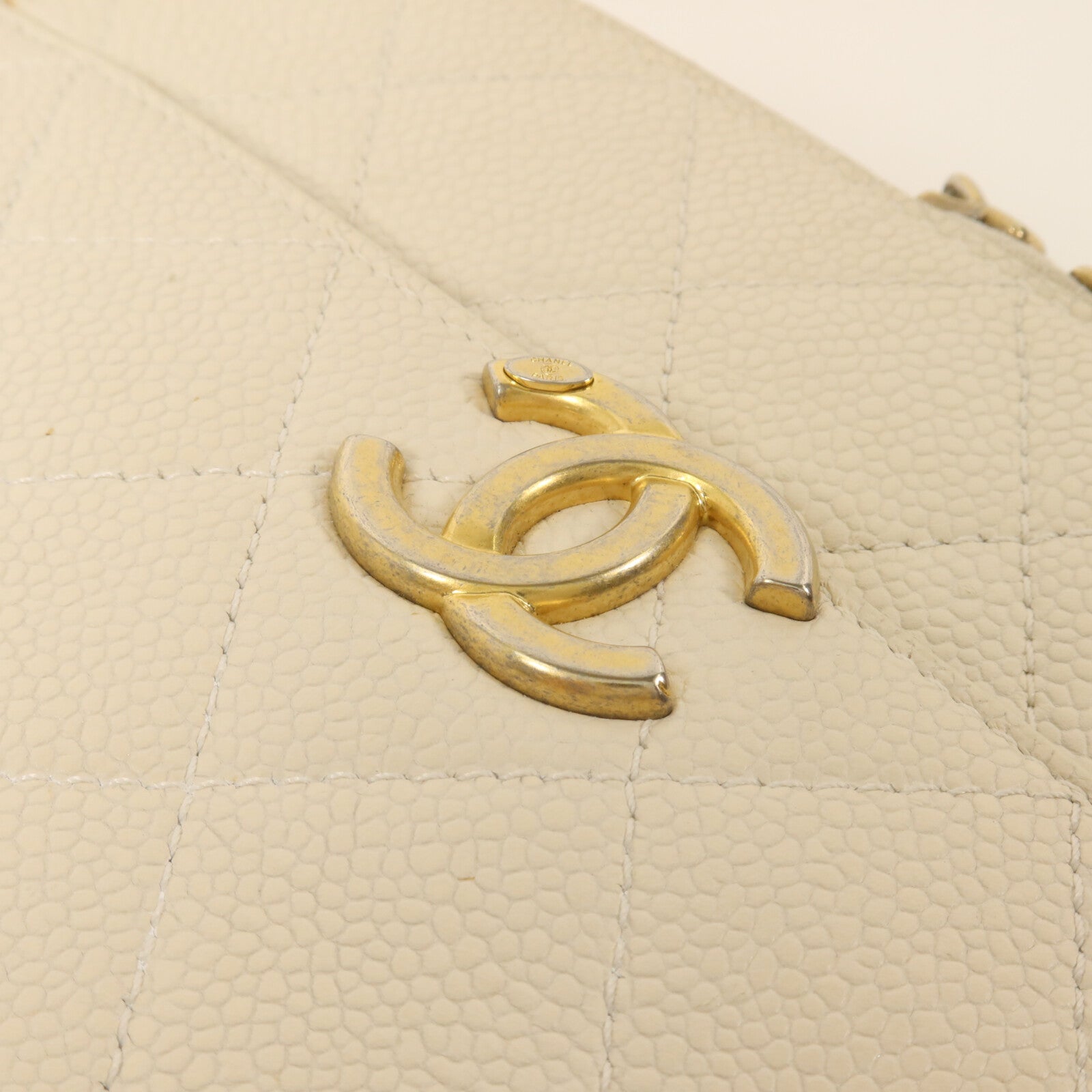 CHANEL 牛皮皮革Camera Case With Top Handle鏈帶手挽肩背兩用袋