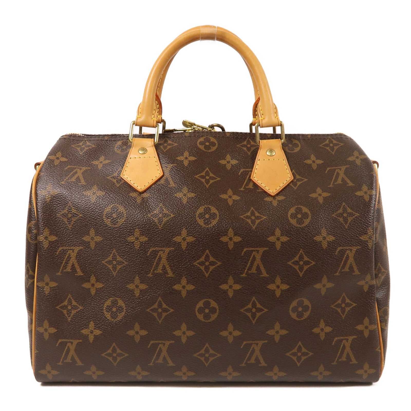 LOUIS VUITTON Monogram Speedy Bandouliere 30金扣手挽肩背兩用袋