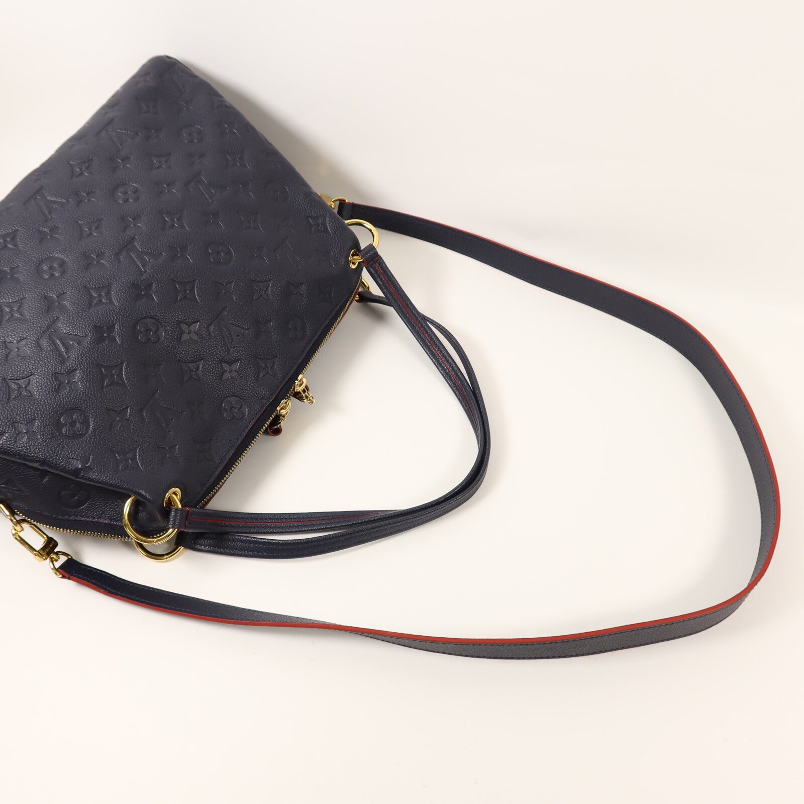 LOUIS VUITTON Monogram Empreinte Ponthieu PM金扣手挽肩背兩用袋