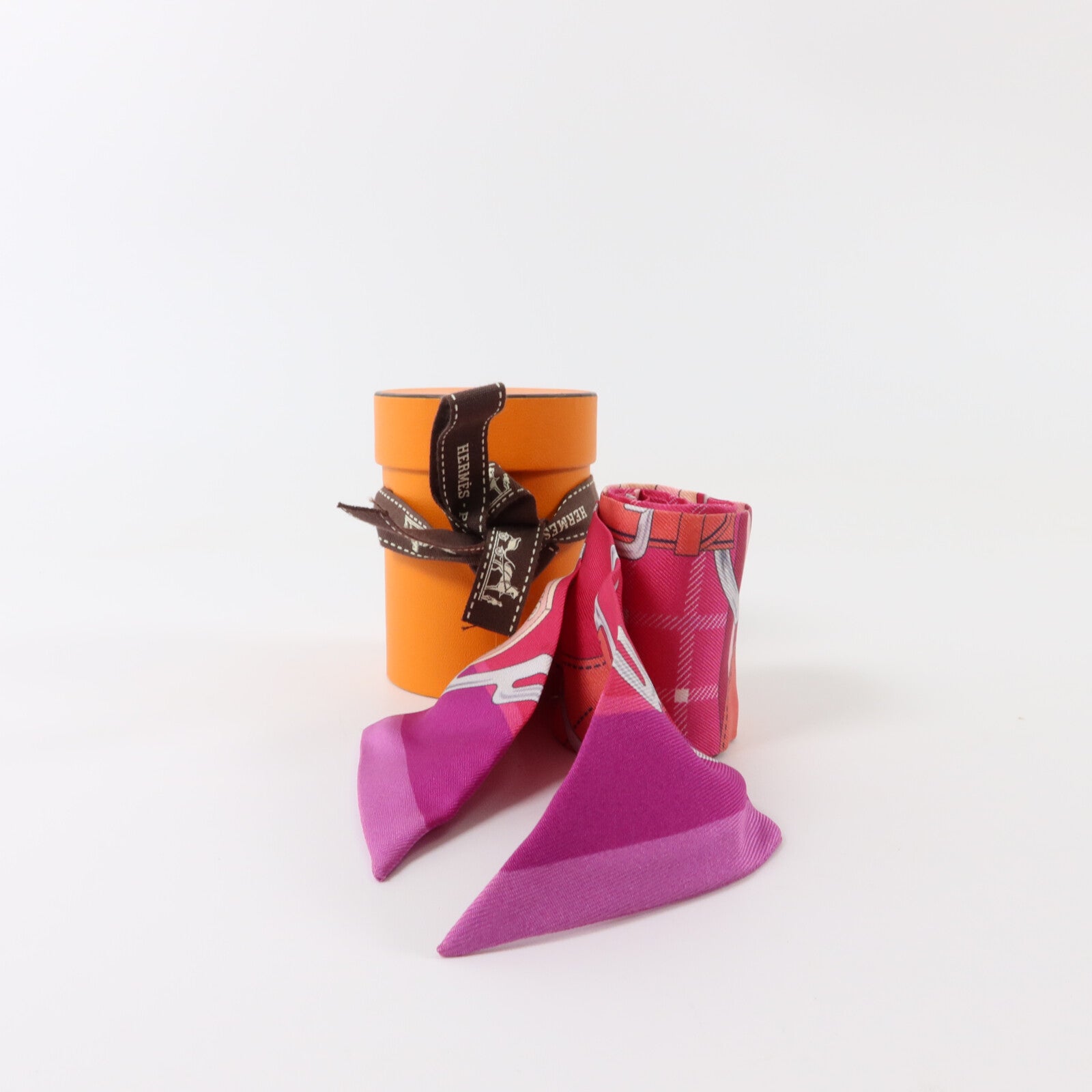 HERMES 絲質Twilly絲巾