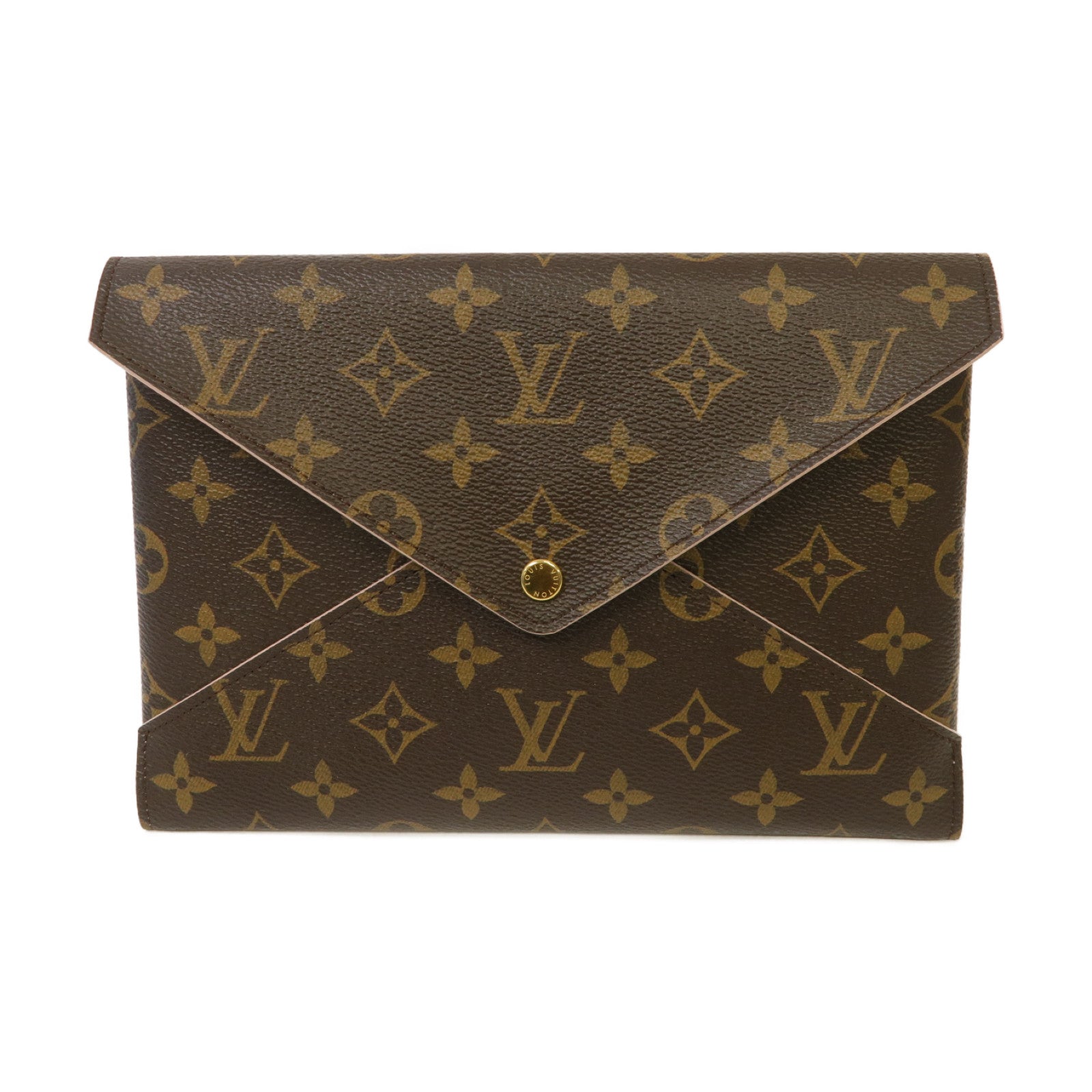 LOUIS VUITTON 【激減優惠】Monogram Kirigami Pochette金扣手拿包啡色