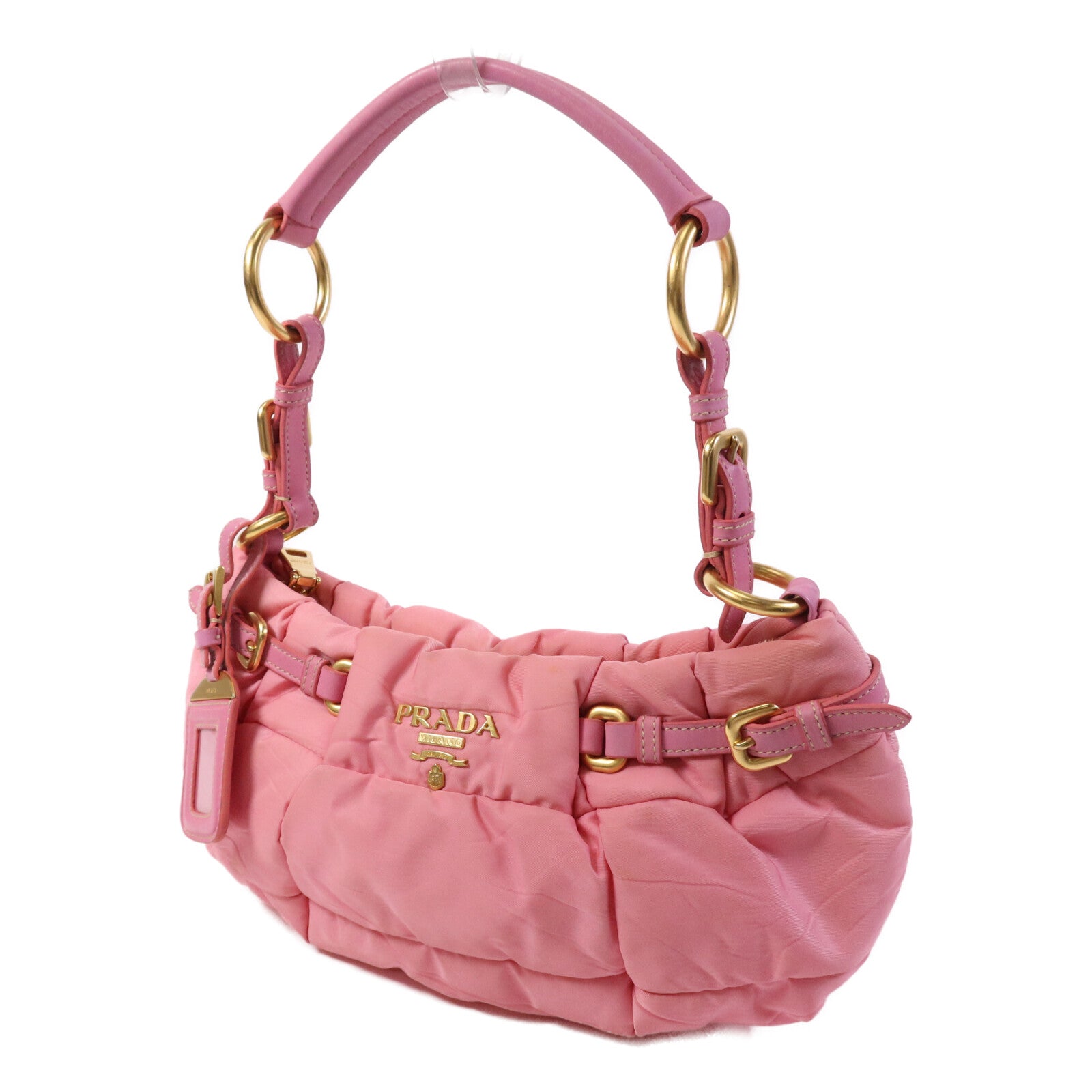 PRADA 尼龍Shoulder Bag金扣肩背袋