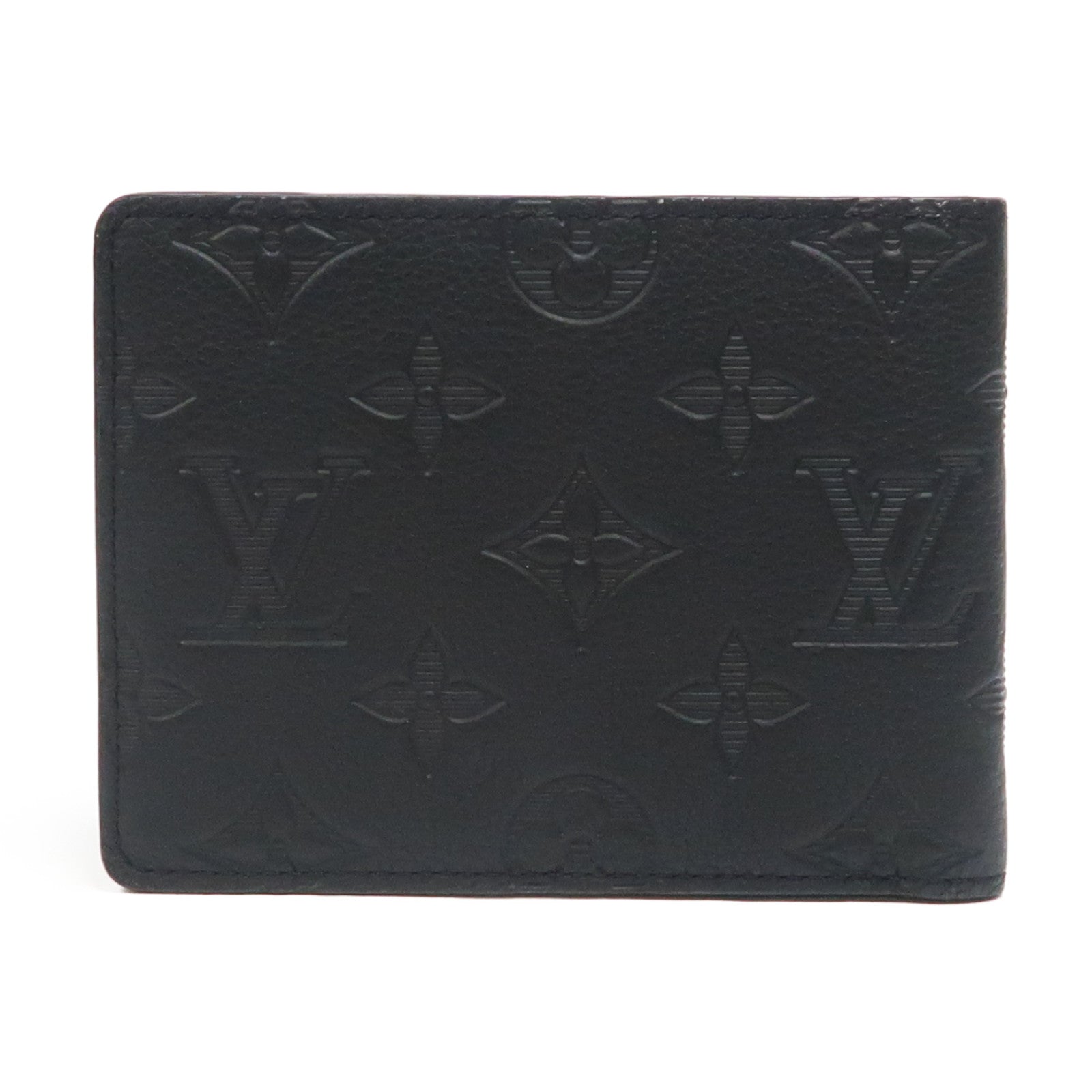 LOUIS VUITTON Monogram Shadow Multiple Wallet錢包黑色