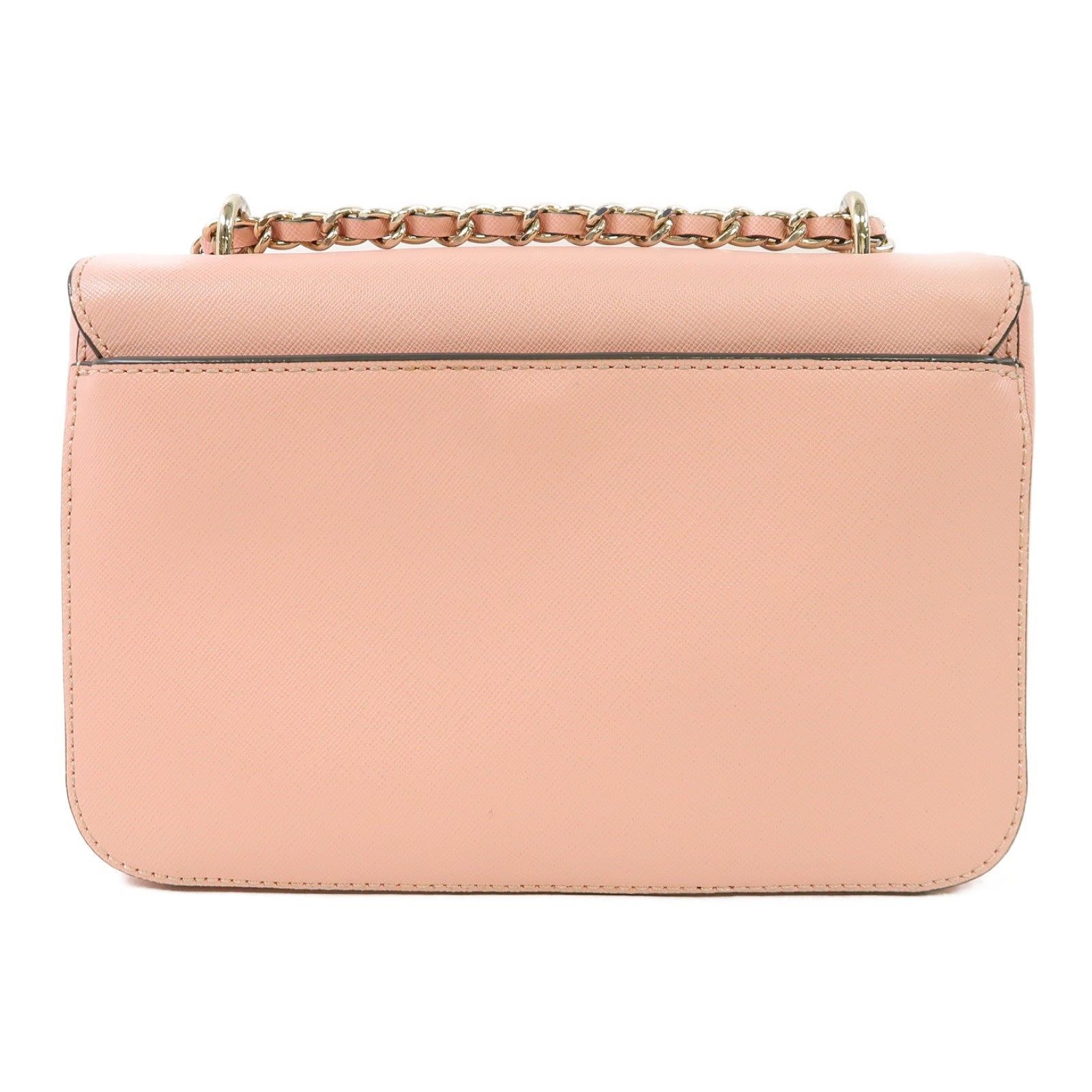 Tory Burch 牛皮皮革Chain Shoulder金扣鏈帶肩背袋粉紅色