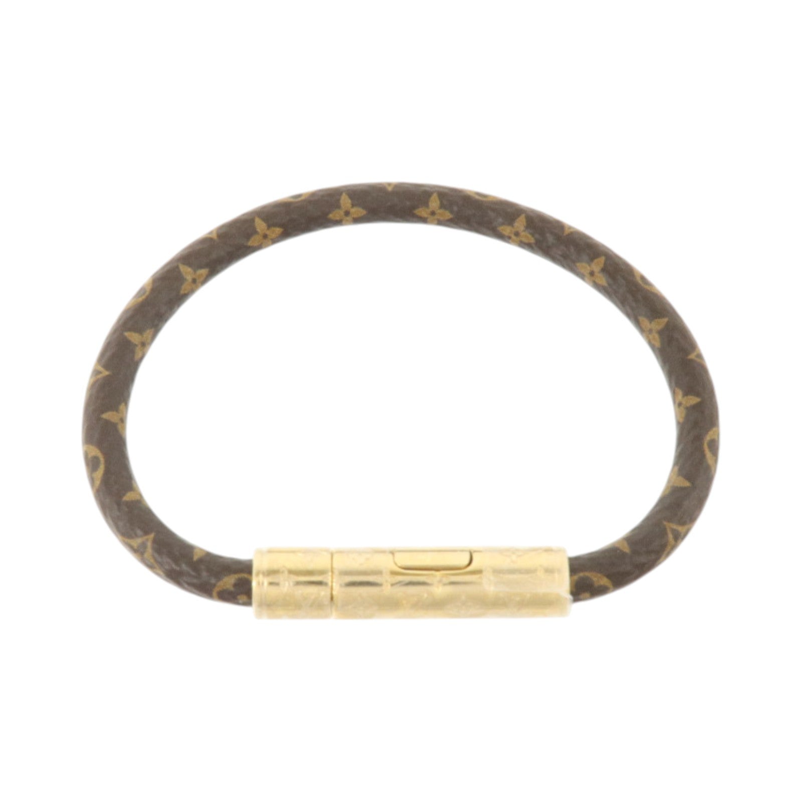 LOUIS VUITTON Monogram Confidential Bracelet金扣手鏈