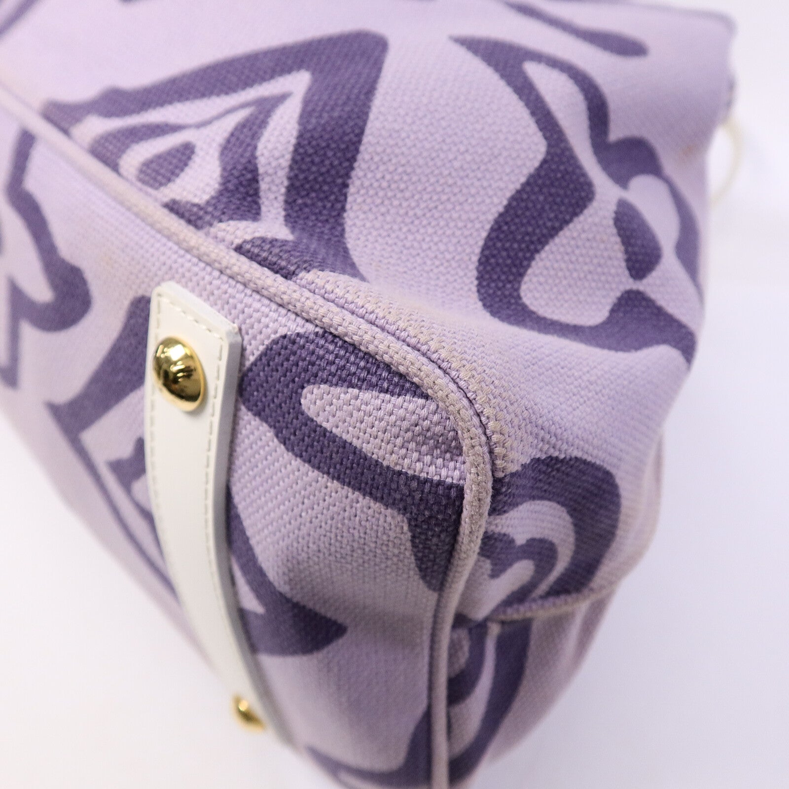 LOUIS VUITTON 帆布Tahitienne GM Lilac手挽袋