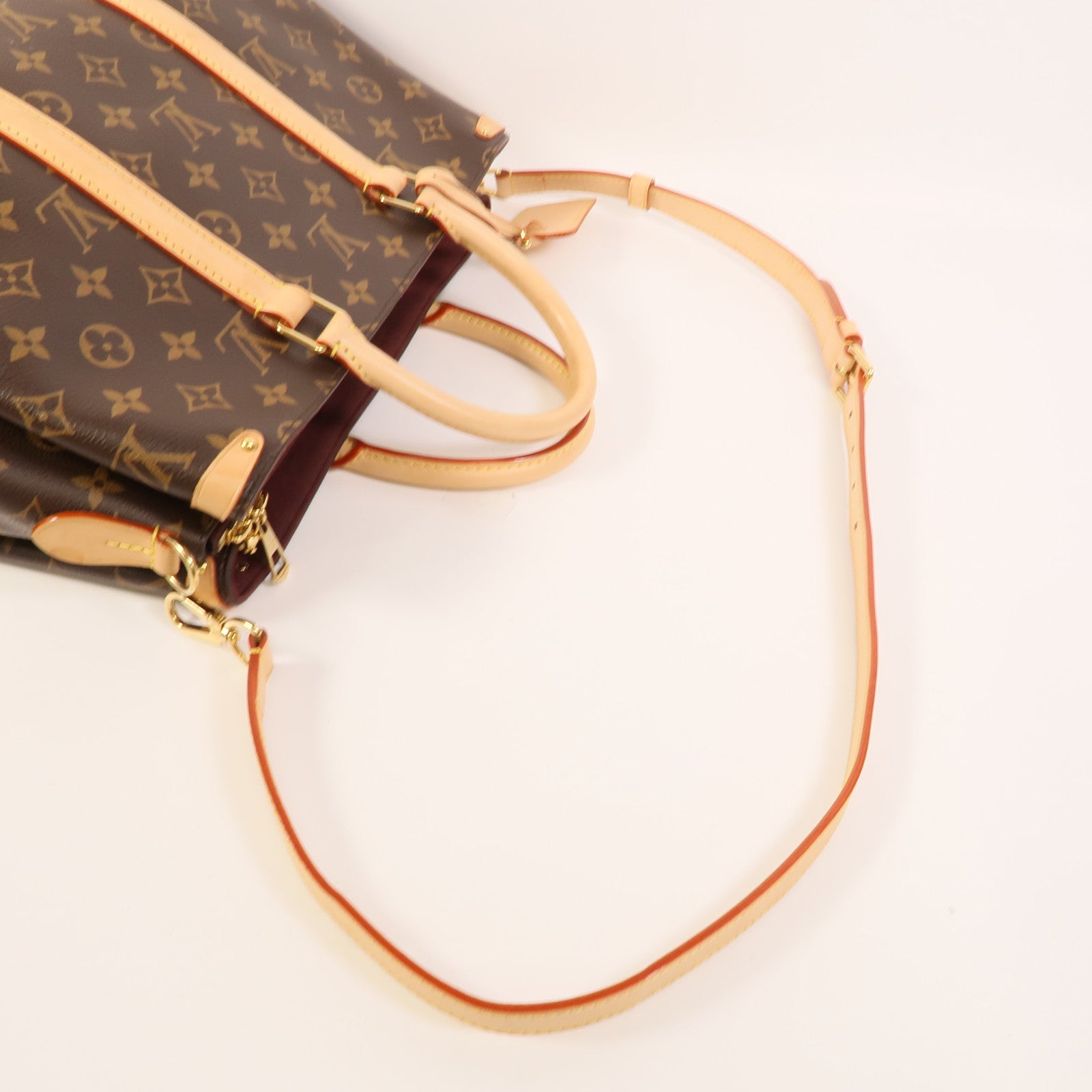 LOUIS VUITTON Monogram Soufflot MM金扣手挽肩背兩用袋