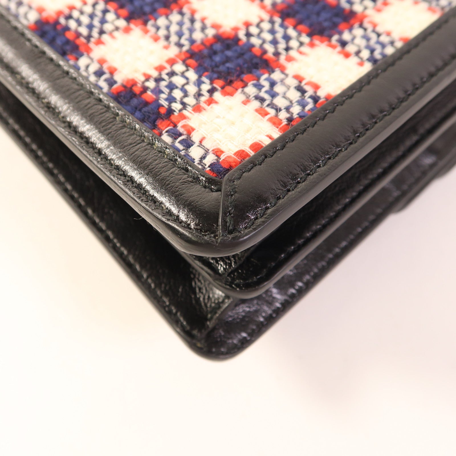 GUCCI GG Dionysus Chain Shoulder Bag Navy/Red/White