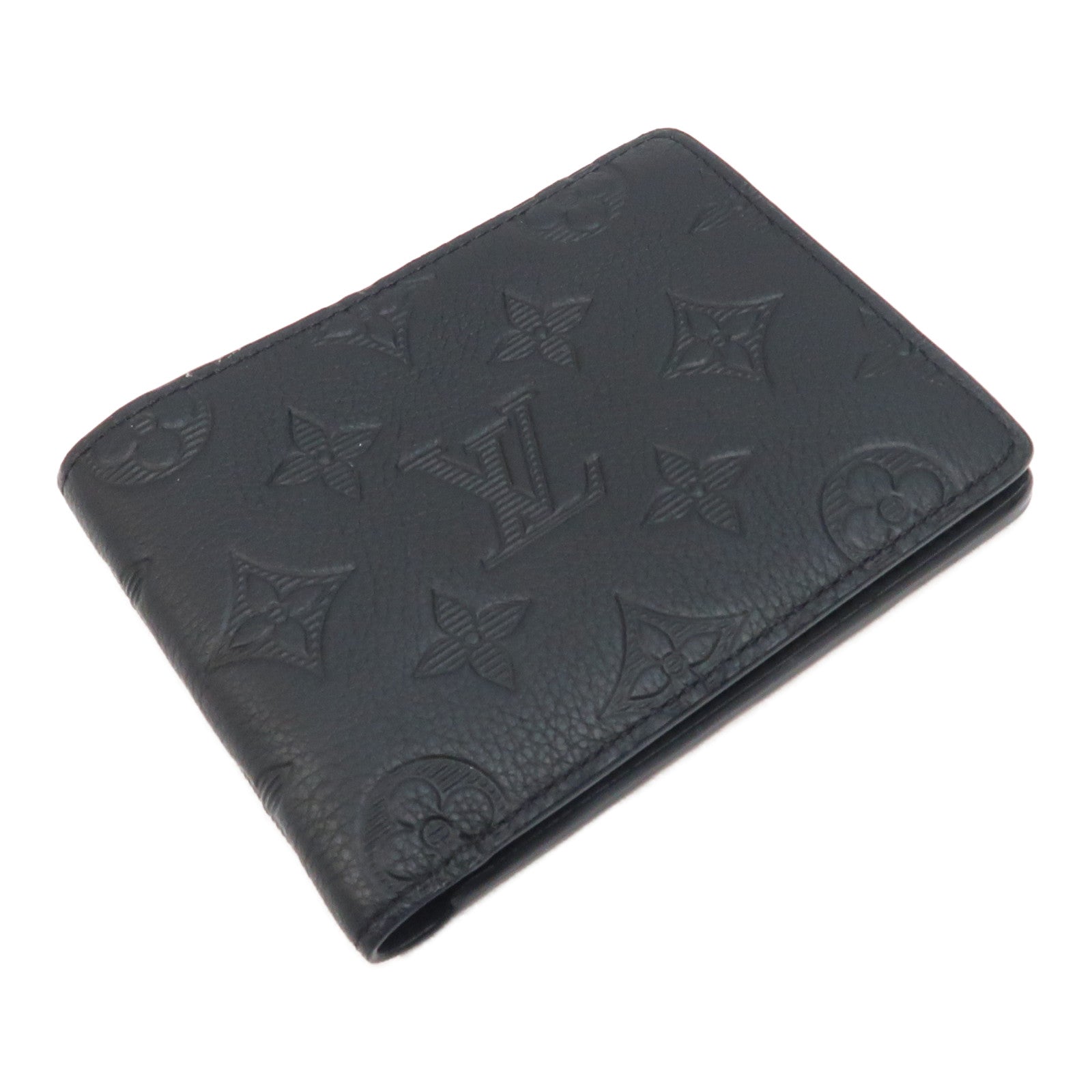 LOUIS VUITTON Monogram Shadow Multiple Wallet錢包黑色