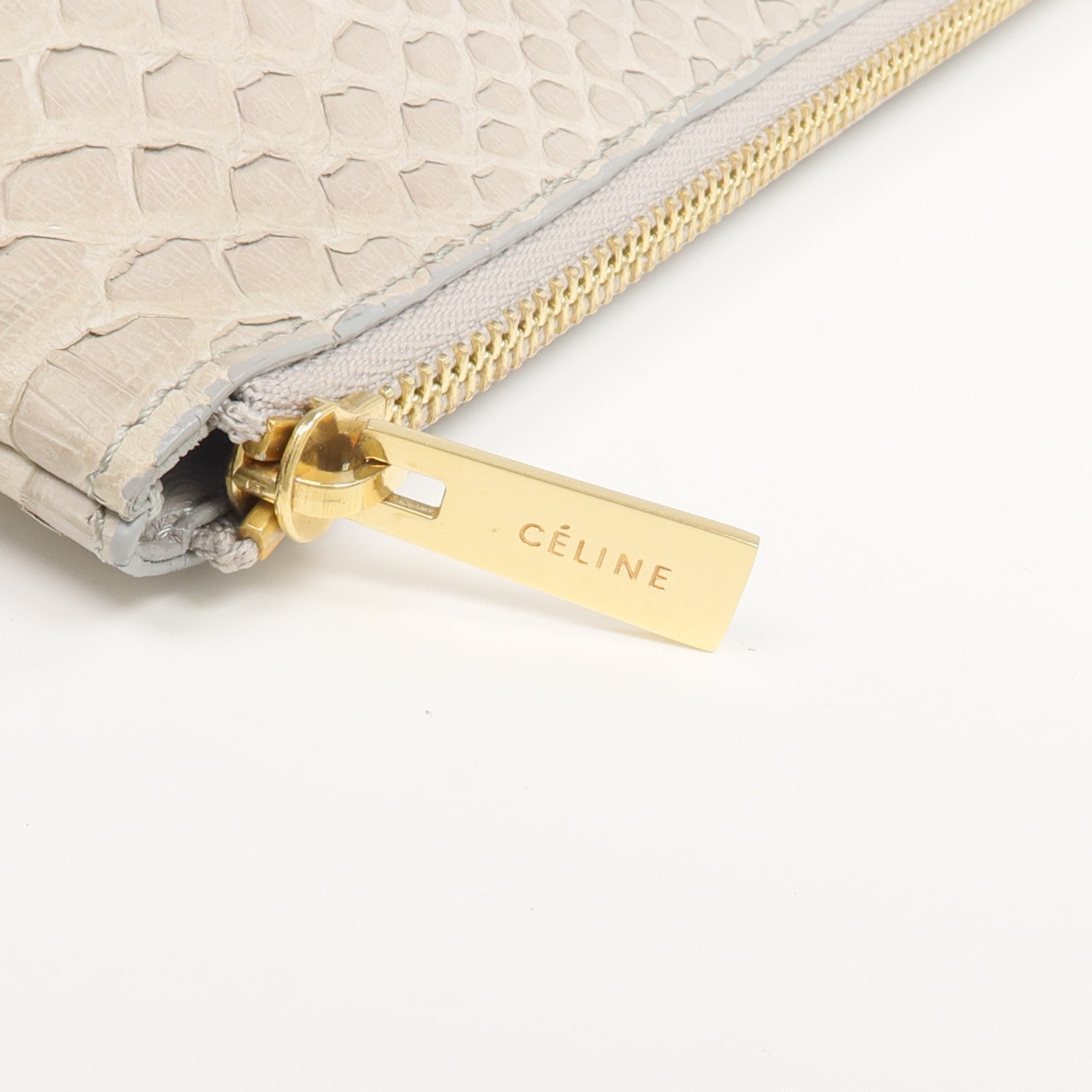 CELINE 蛇皮/牛皮皮革Python Solo Clutch手拿包