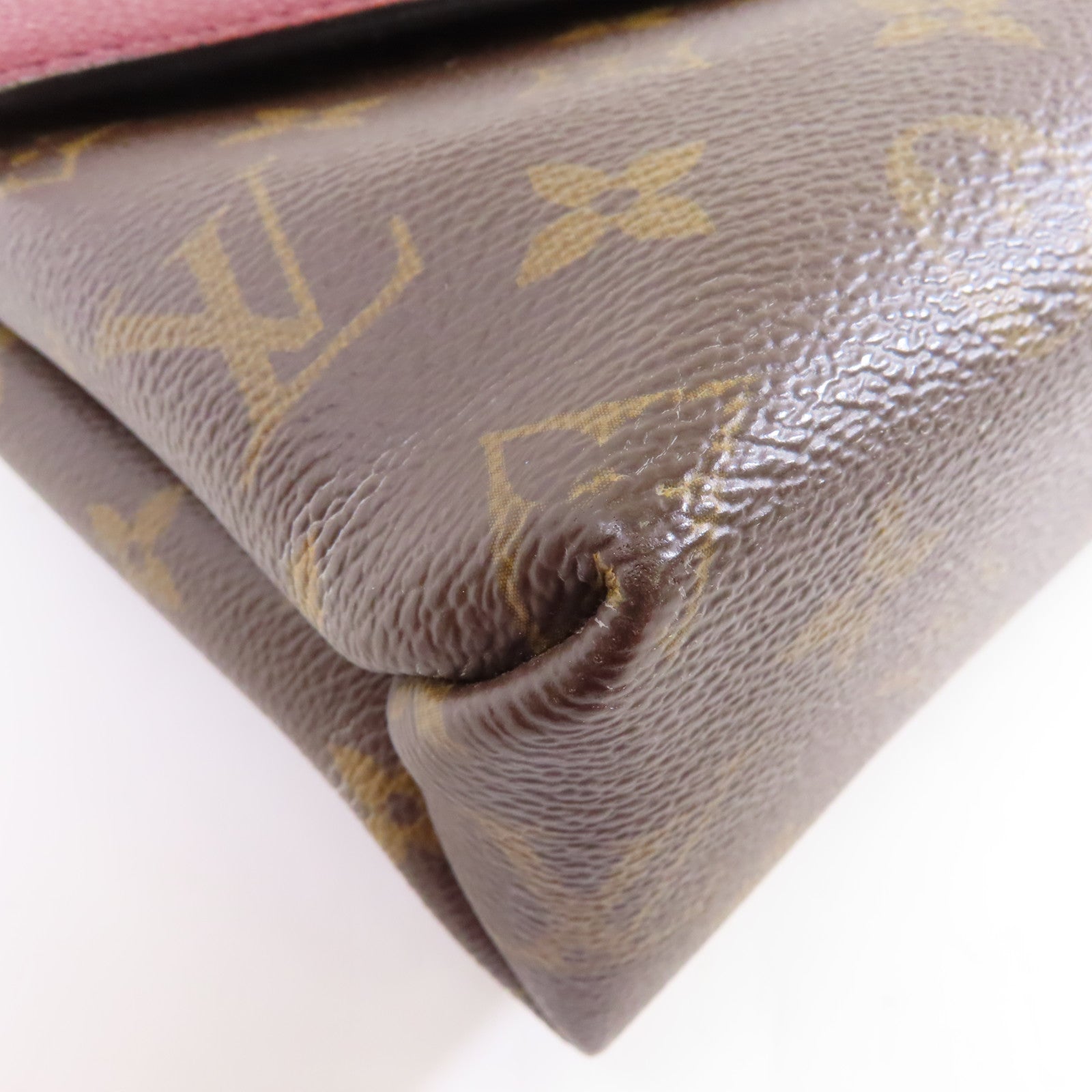 LOUIS VUITTON Monogram Saint Placide金扣鏈帶肩背袋棕色