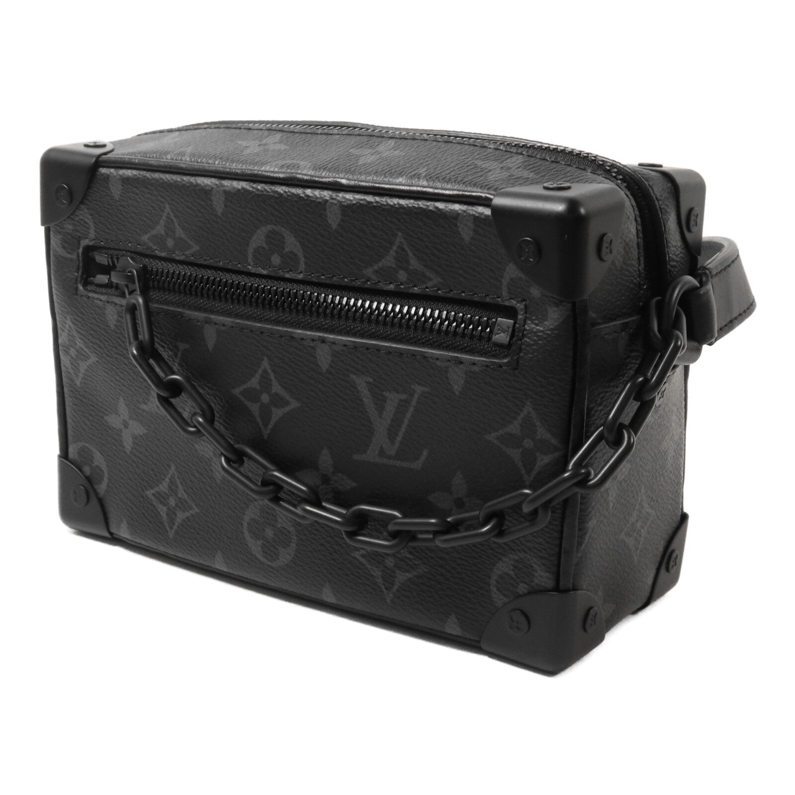 LOUIS VUITTON Monogram Eclipse Mini Soft Trunk肩背袋