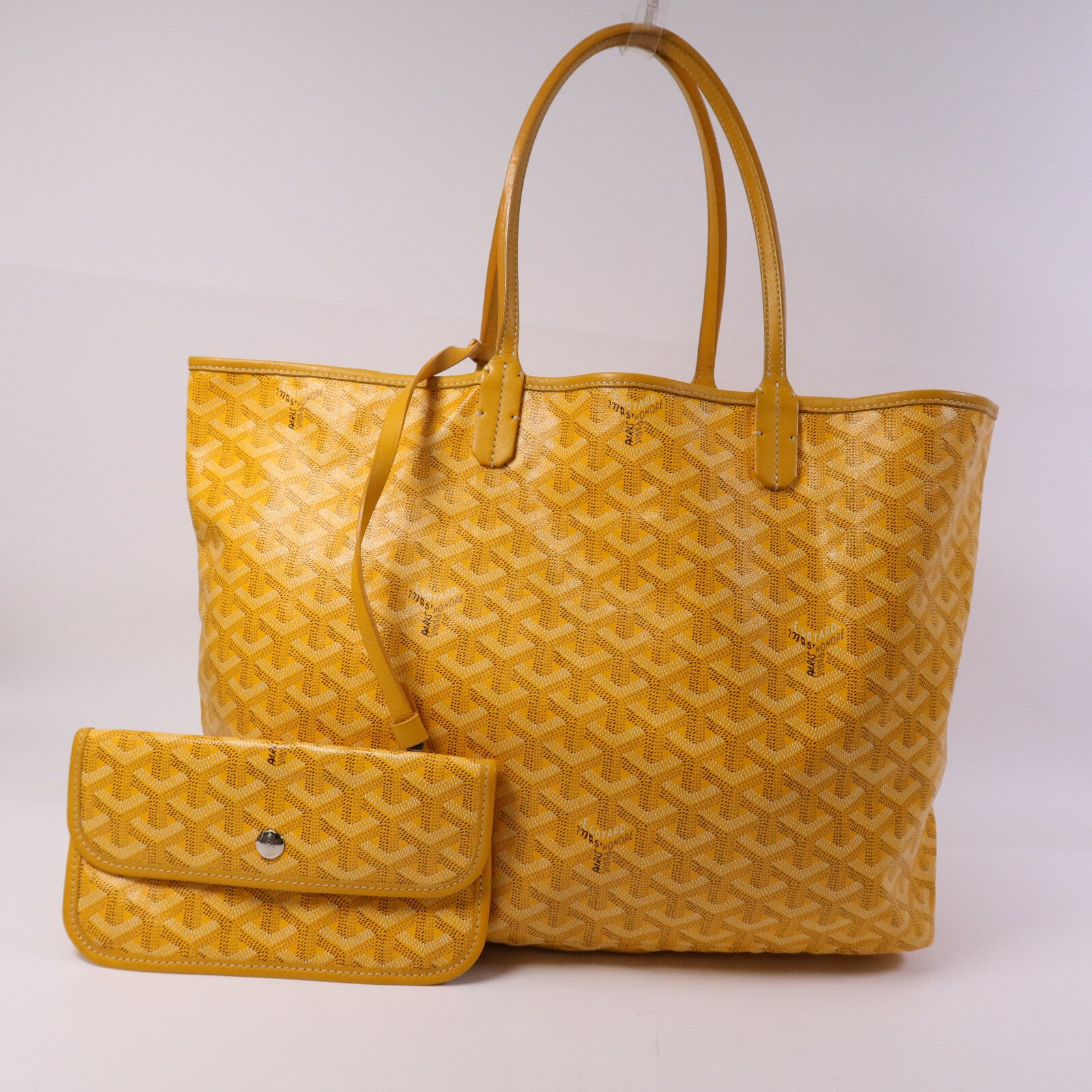 GOYARD 塗層帆布Saint Louis PM銀扣手挽袋