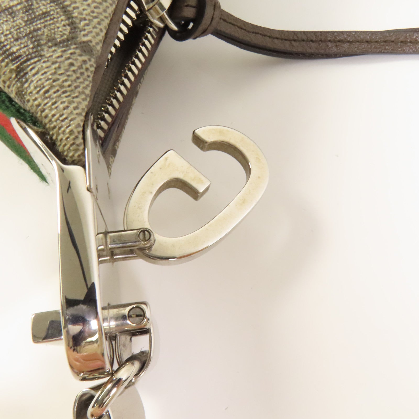 GUCCI 【激減優惠】塗層帆布Attache銀扣手挽肩背兩用袋