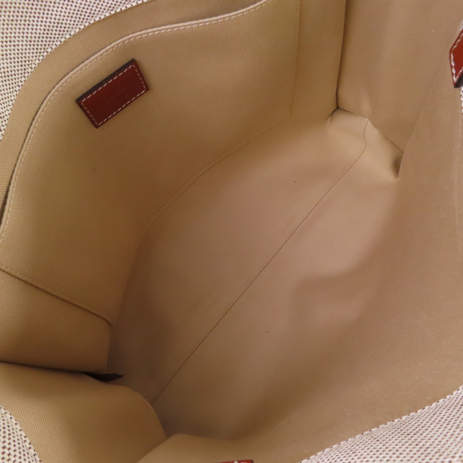 Chloe 帆布Woody Medium Tote Bag肩背袋杏色/啡色