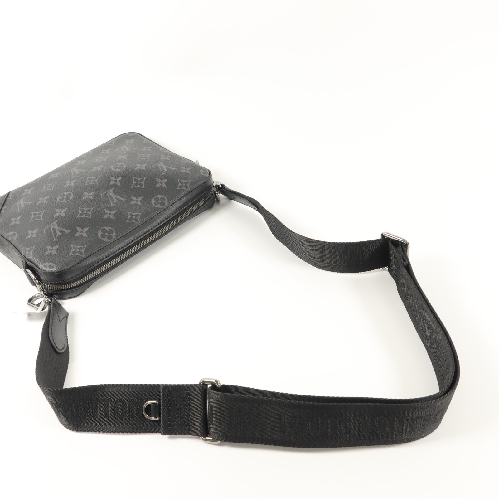 LOUIS VUITTON Monogram Eclipse Reverse Trio Messenger肩背袋