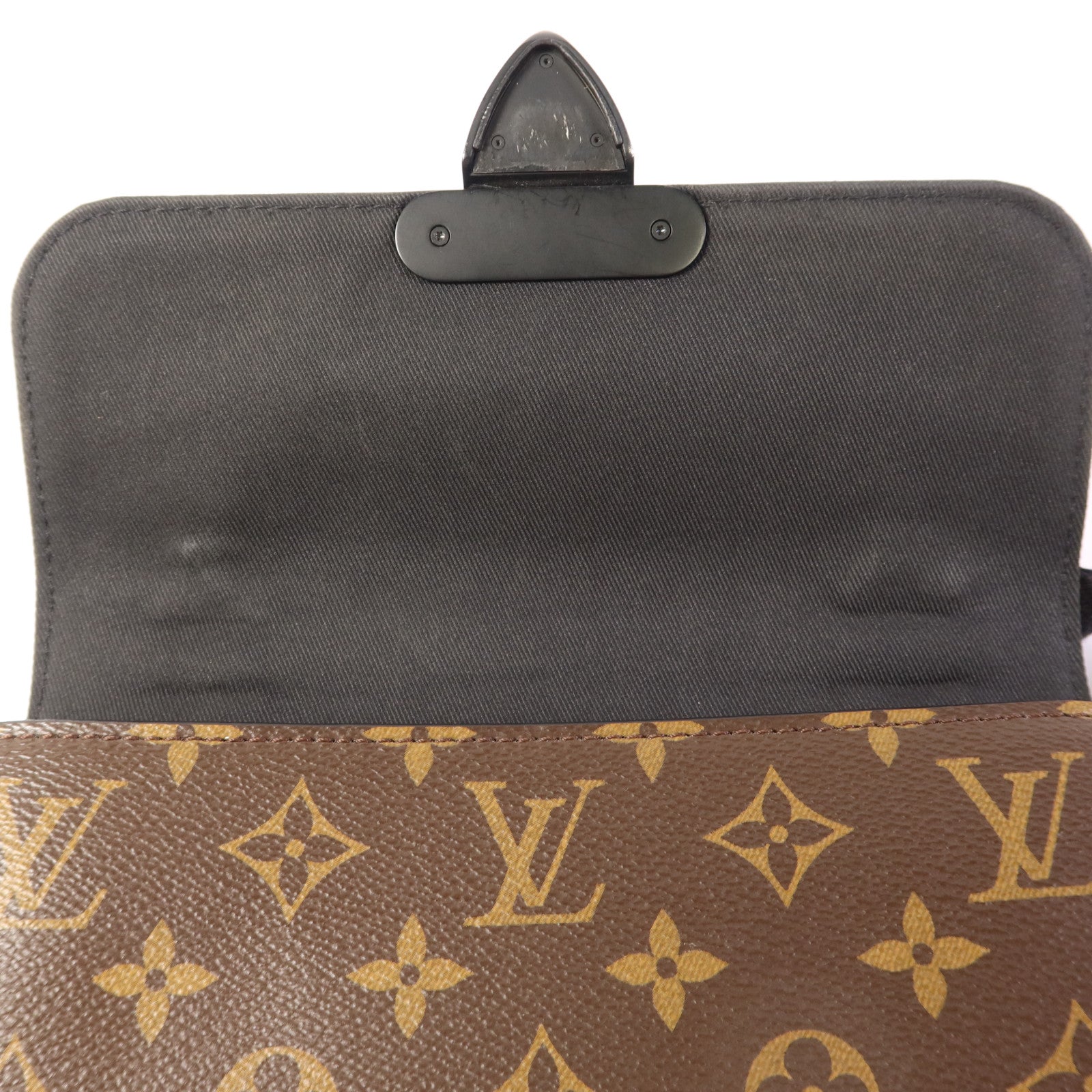 LOUIS VUITTON Monogram Macassar S Lock Sling Bag肩背袋
