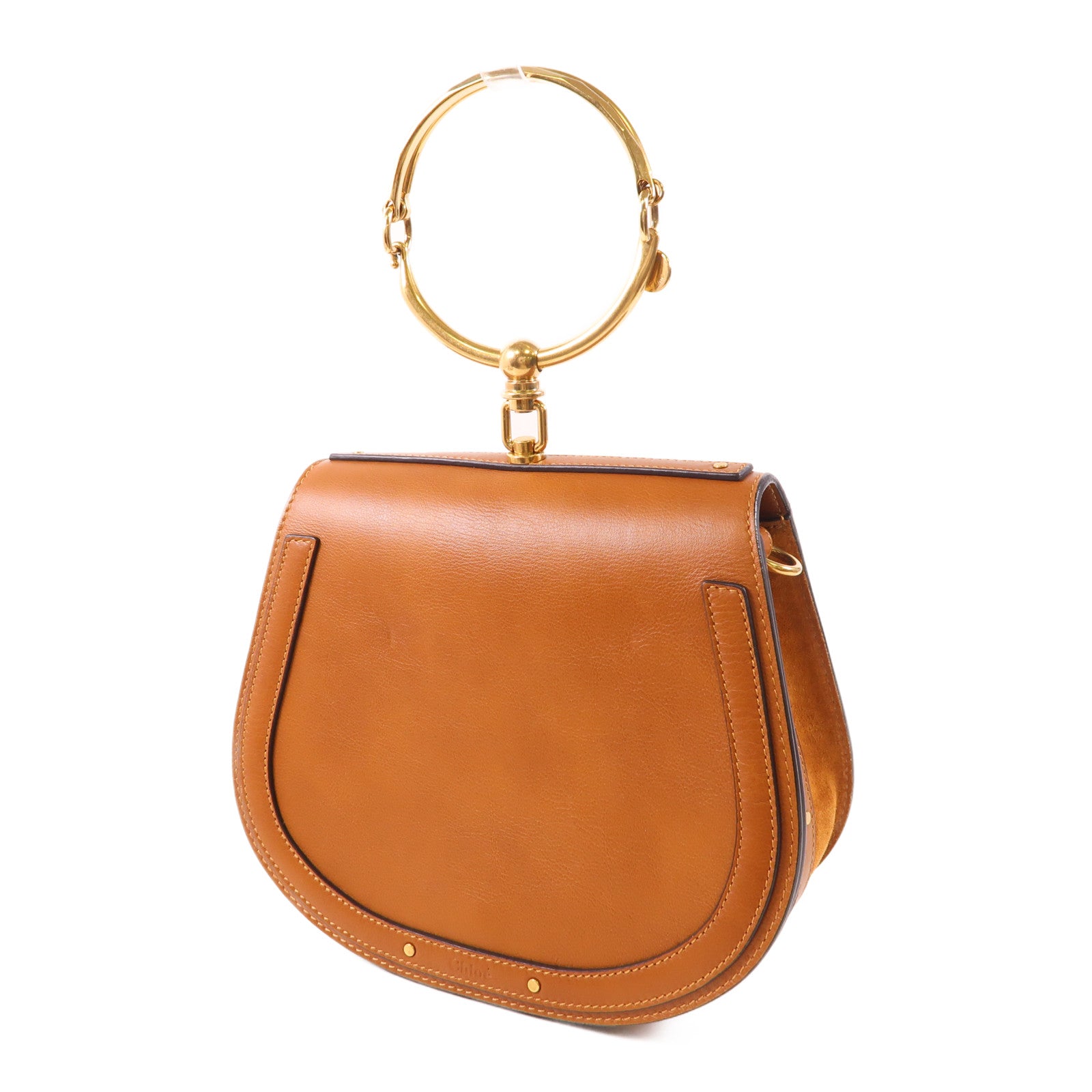 Chloe 牛皮皮革Nile Medium金扣手挽肩背兩用袋