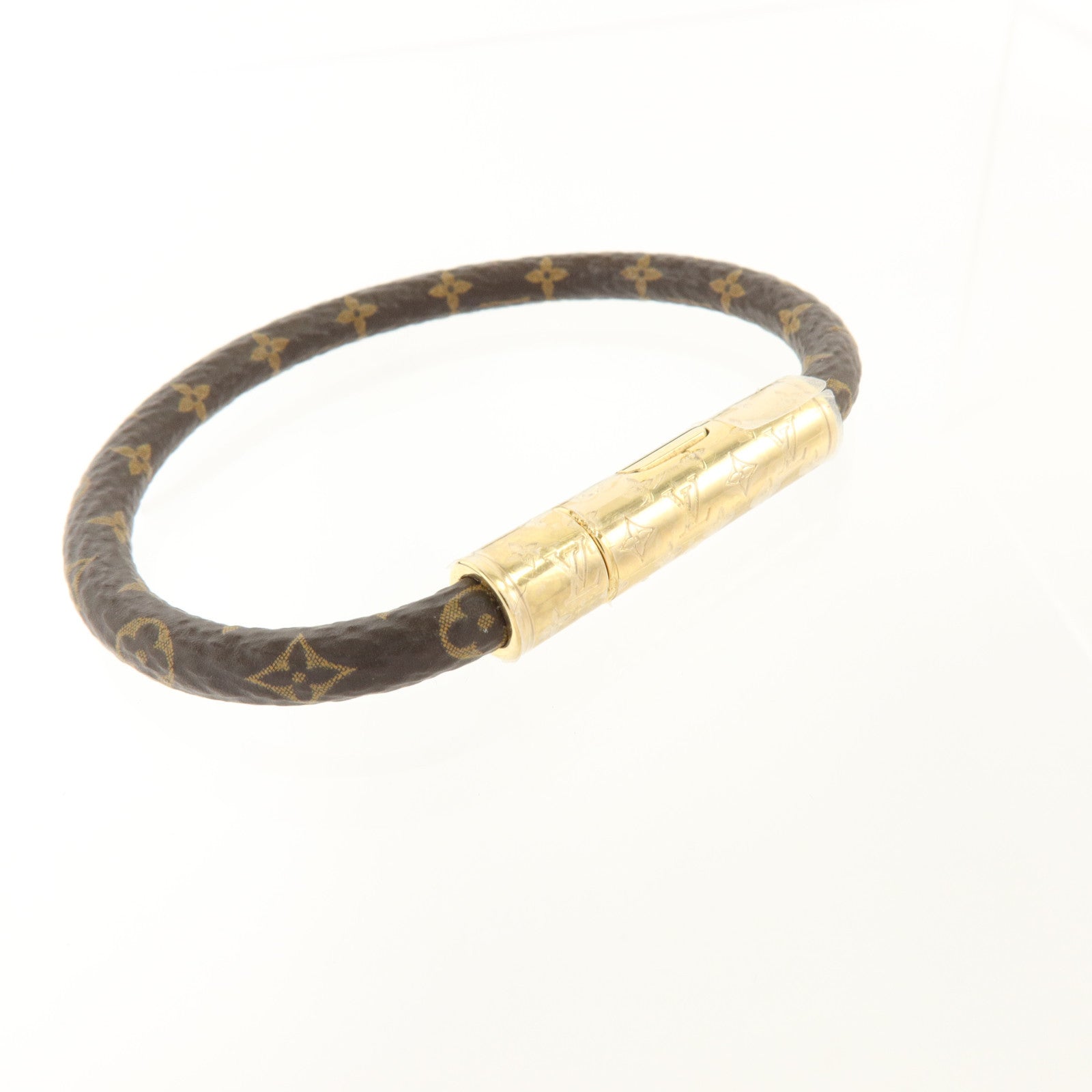 LOUIS VUITTON Monogram Confidential Bracelet金扣手鏈
