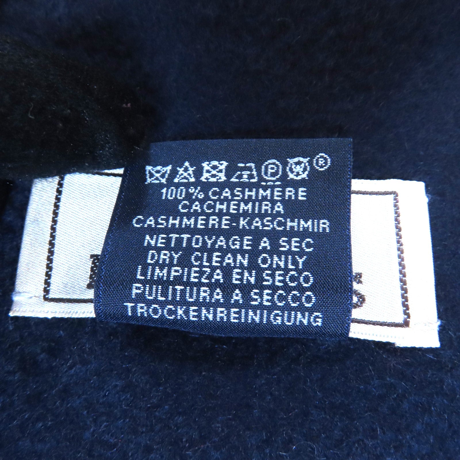 HERMES Cashmere Scarf圍巾紅色/深藍色